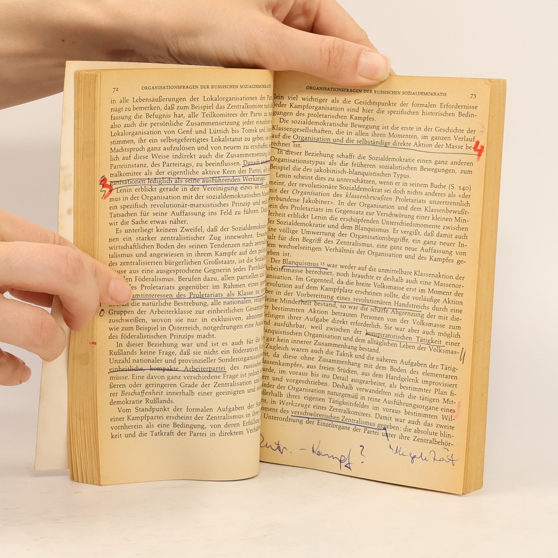 Rosa Luxemburg Schriften zur Theorie der Spontaneität