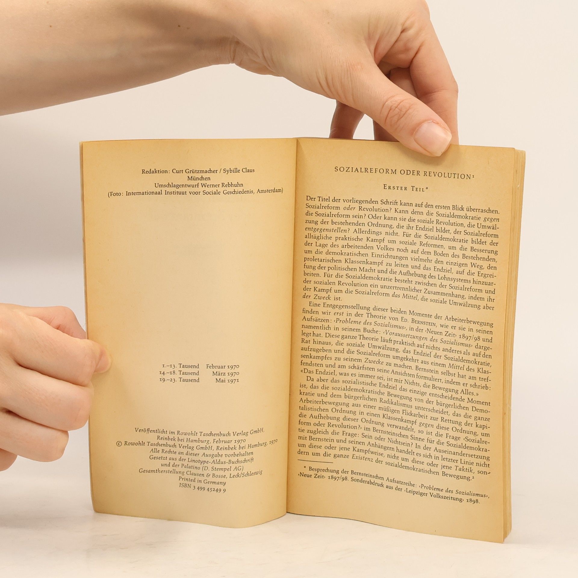 Rosa Luxemburg Schriften zur Theorie der Spontaneität