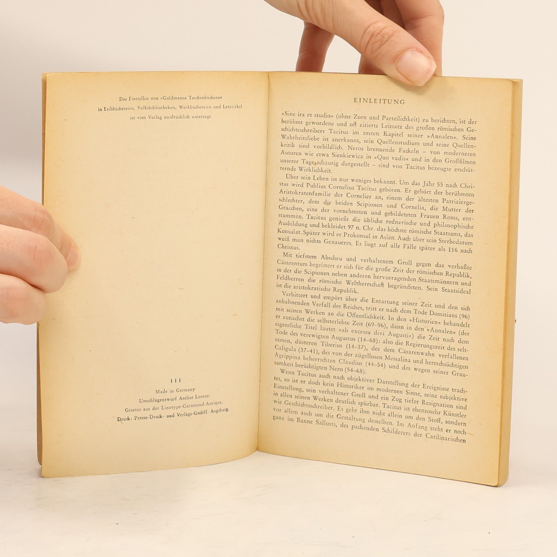 Tacitus Germania. Die Annalen
