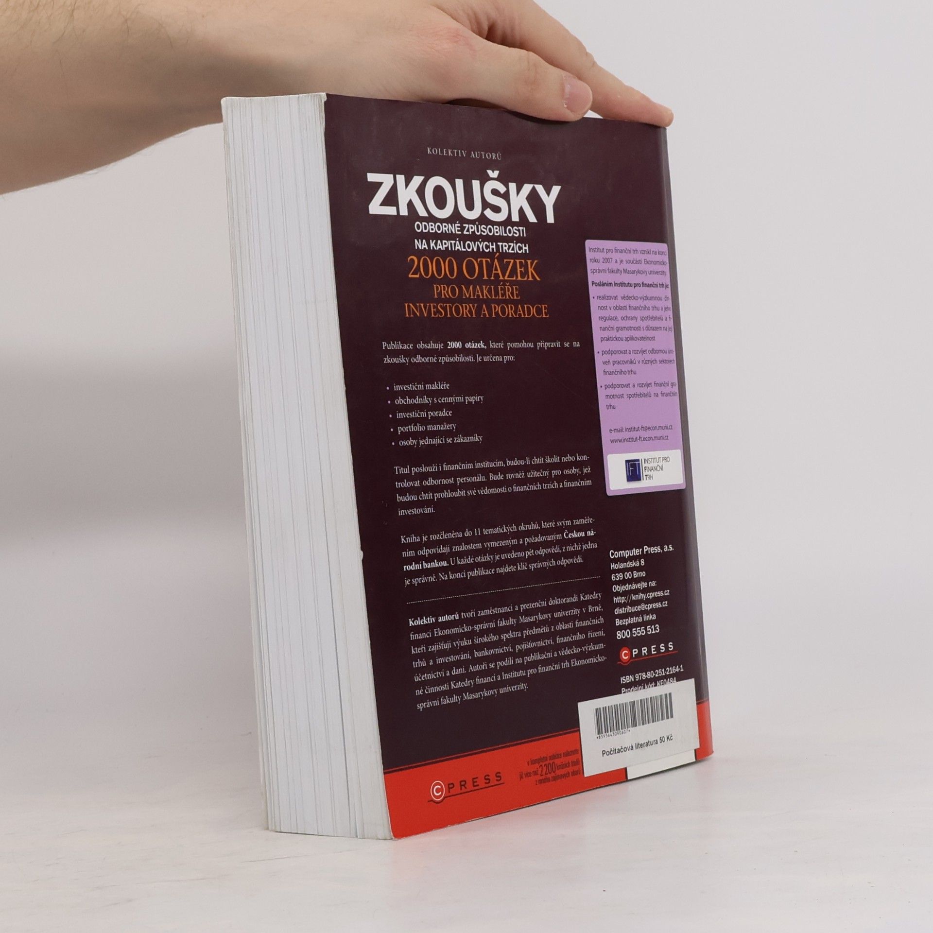 Gabriela Oškrdalová Zkoušky odborné způsobilosti na kapitálových trzích