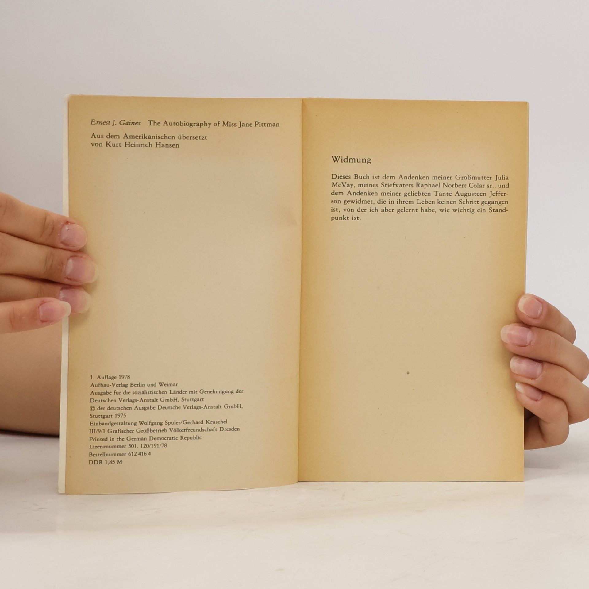 Ernest J. Gaines Die Geschichte der Jane Pittman