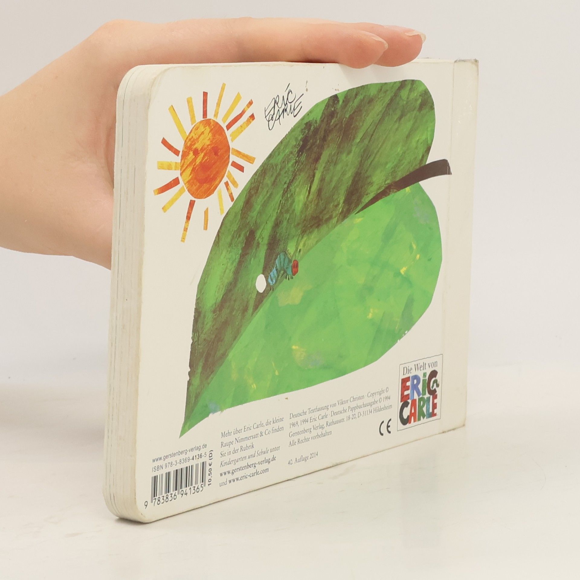 Eric Carle Die kleine Raupe Nimmersatt. Spielbilderbuch