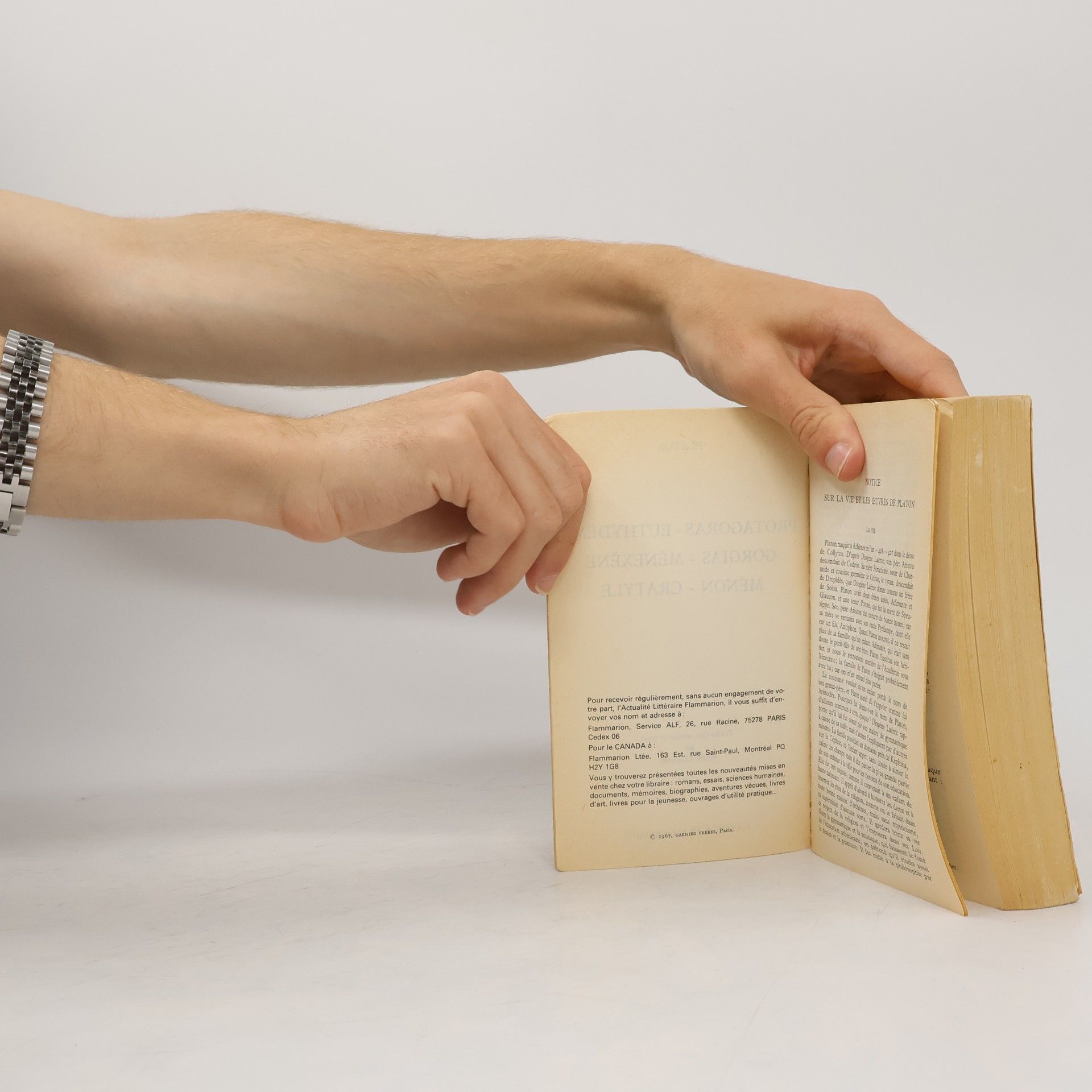 Plato Protagoras et autres dialogue