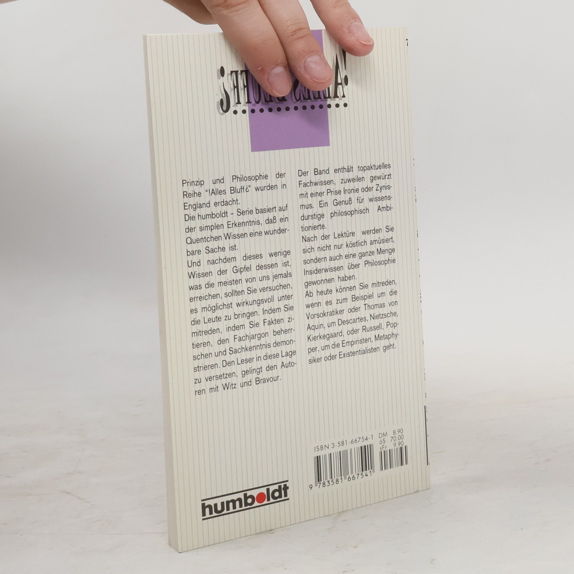 Robert J. Hankinson Alles Bluff? Mitreden beim Thema: Philosophie