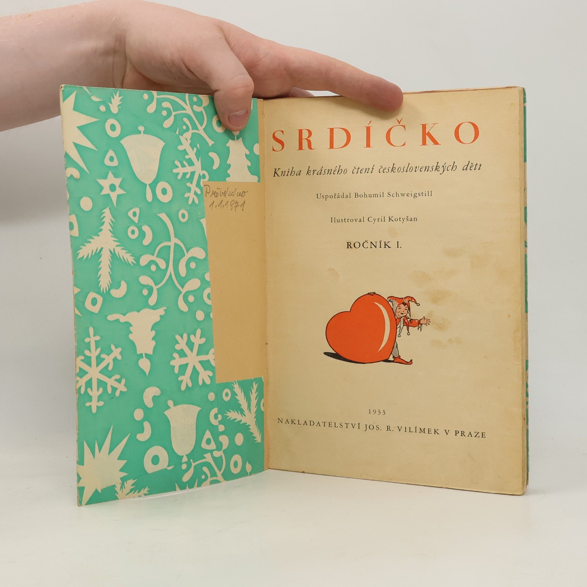 Kolektiv autorů Srdíčko: Kniha krásného čtení československých dětí, Ročník I.