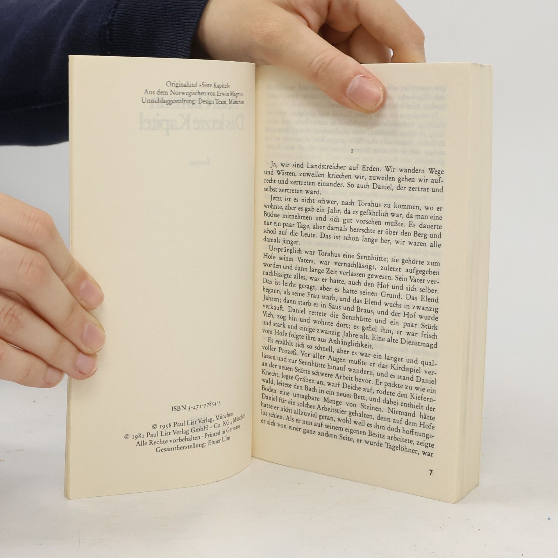 Knut Hamsun Das letzte Kapitel