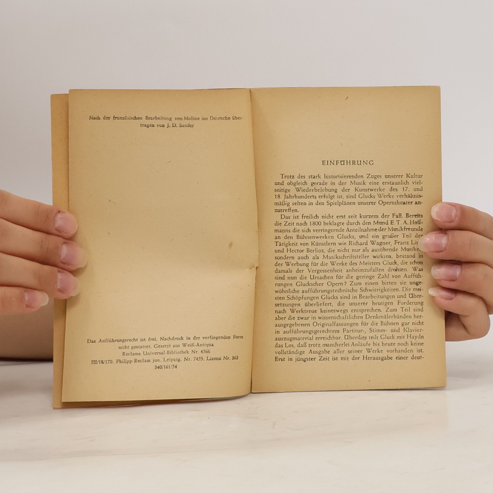 Ch. W. Gluck Orpheus und Eurydike