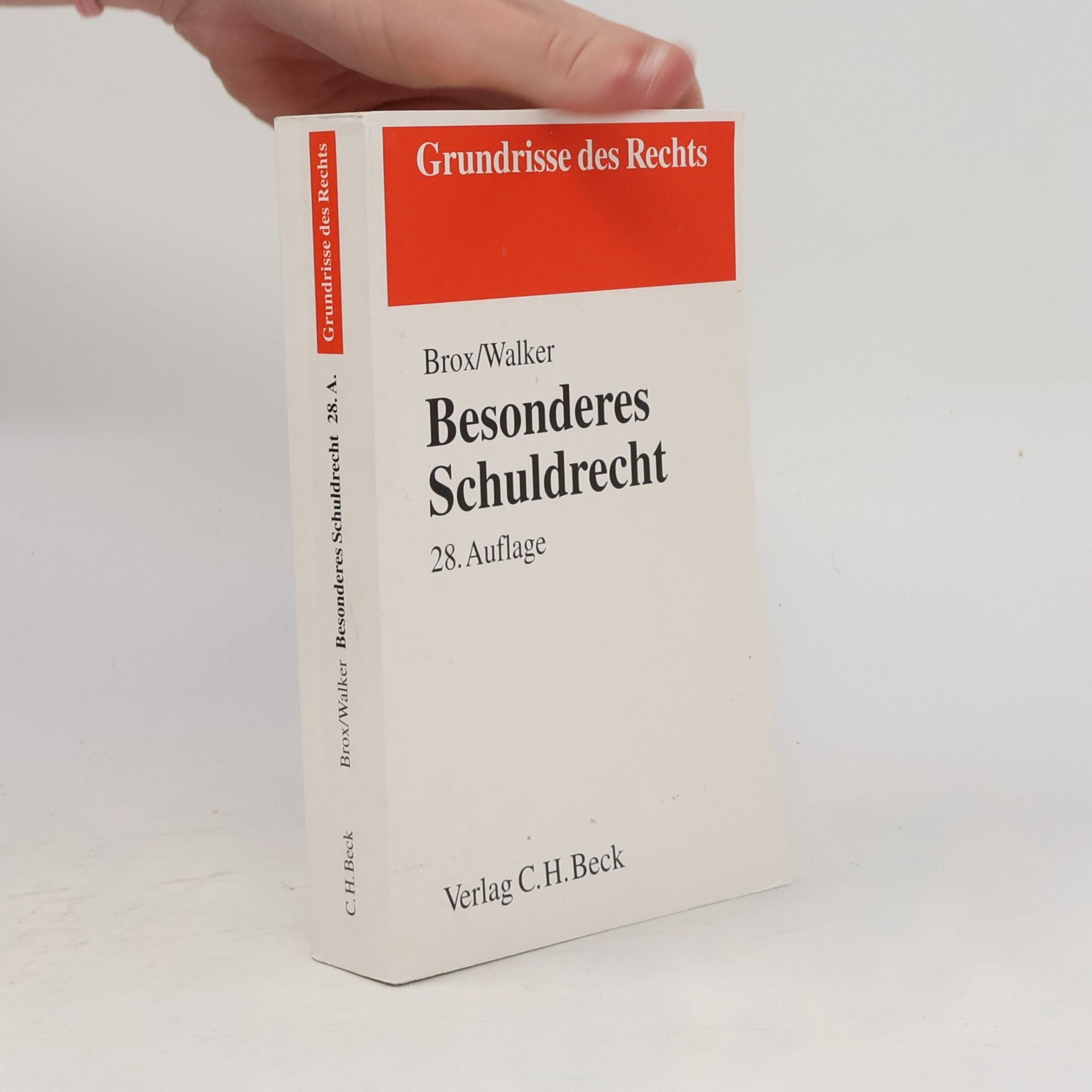 Hans Brox Besonderes Schuldrecht