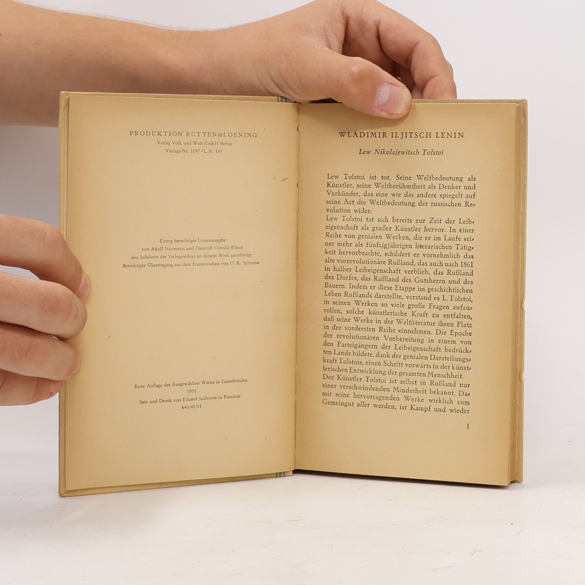 Romain Rolland Das Leben Tolstois