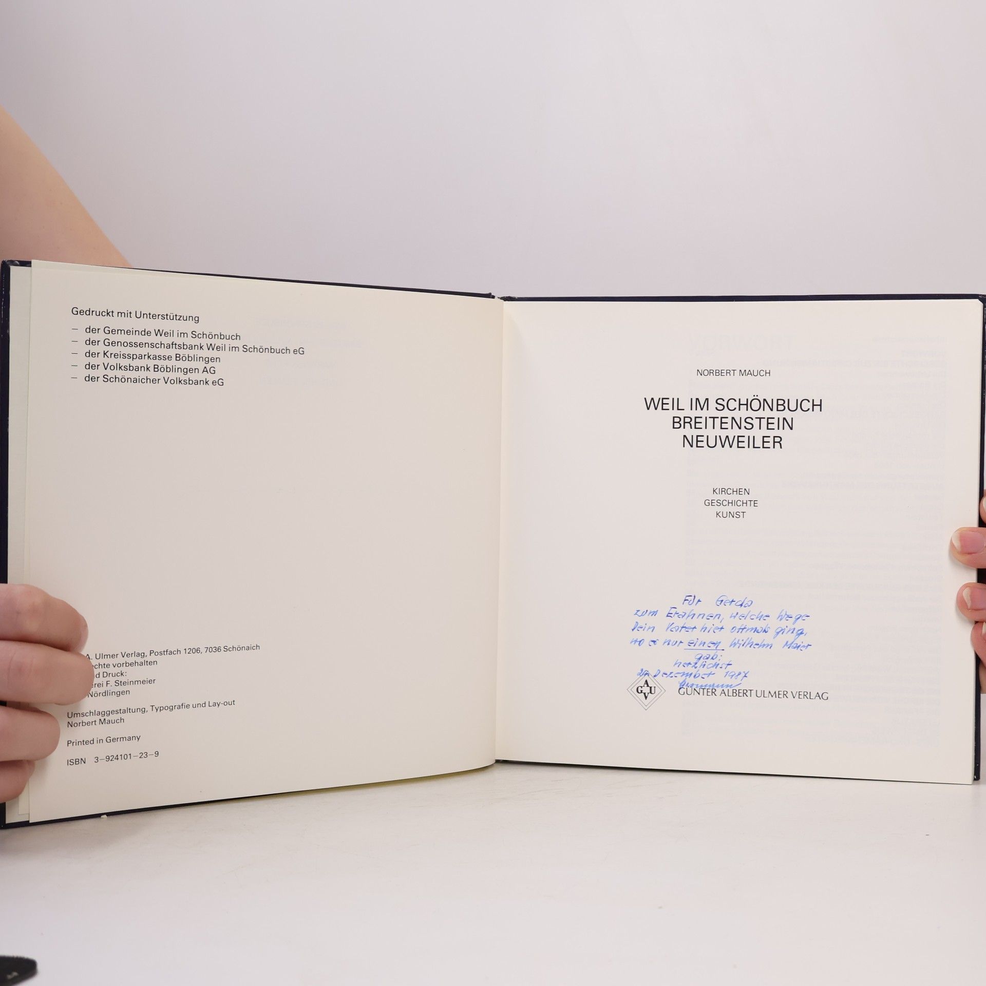 Norbert Mauch Weil im Schönbuch Neuweiler Breitenstein