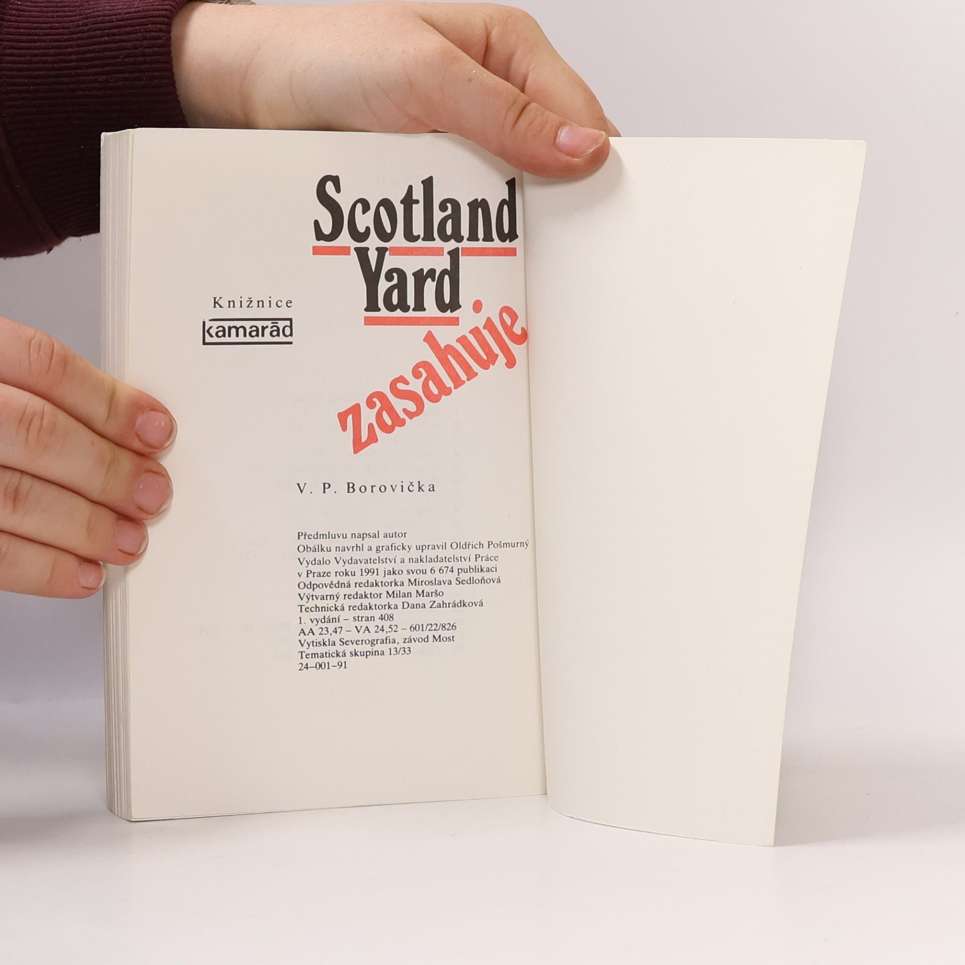 Václav Pavel Borovička Scotland Yard zasahuje