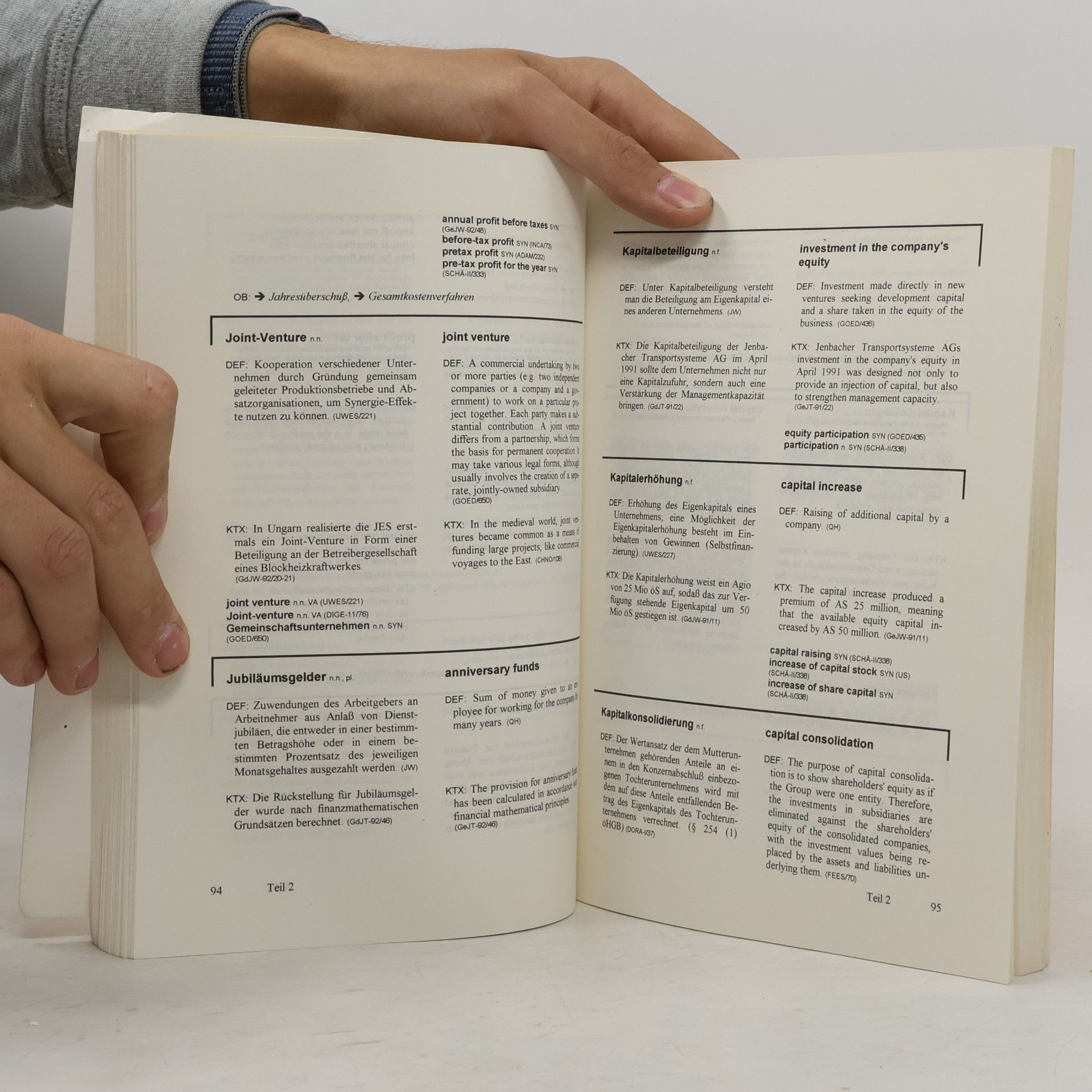 Thomas Hanser Wirtschaftspraxis: Deutsch-englisches Glossar für Geschäftsberichte