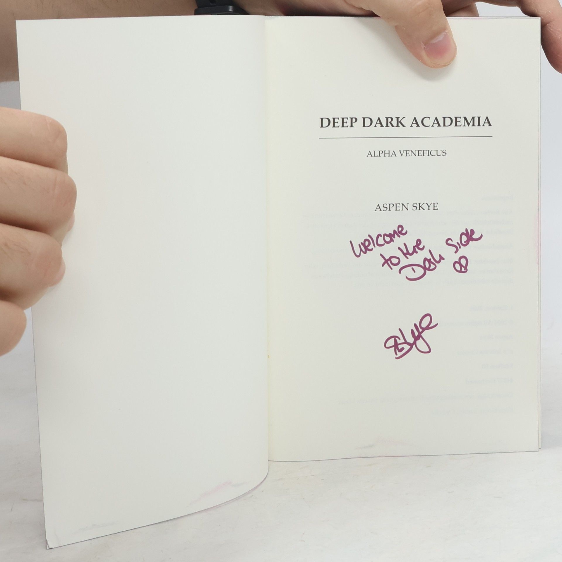 Aspen Skye Deep Dark Academia: Alpha Veneficus