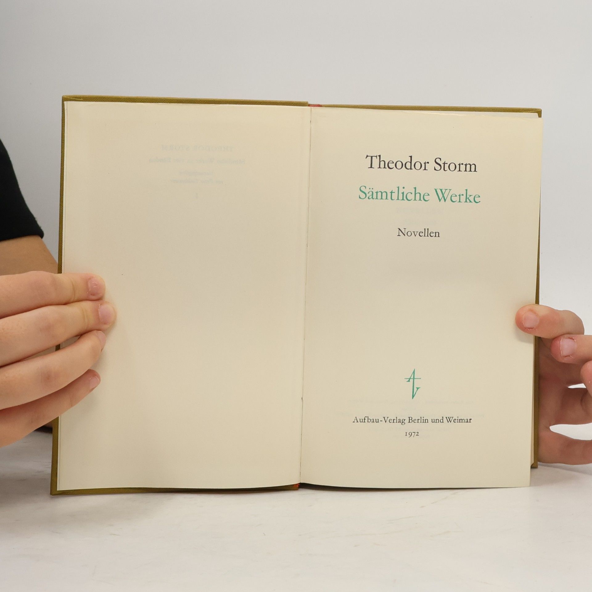Theodor Storm Sämtliche Werke