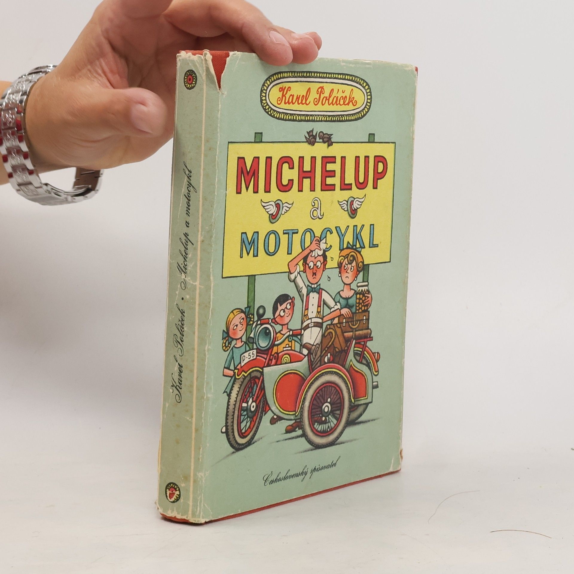 Karel Poláček Michelup a motocykl