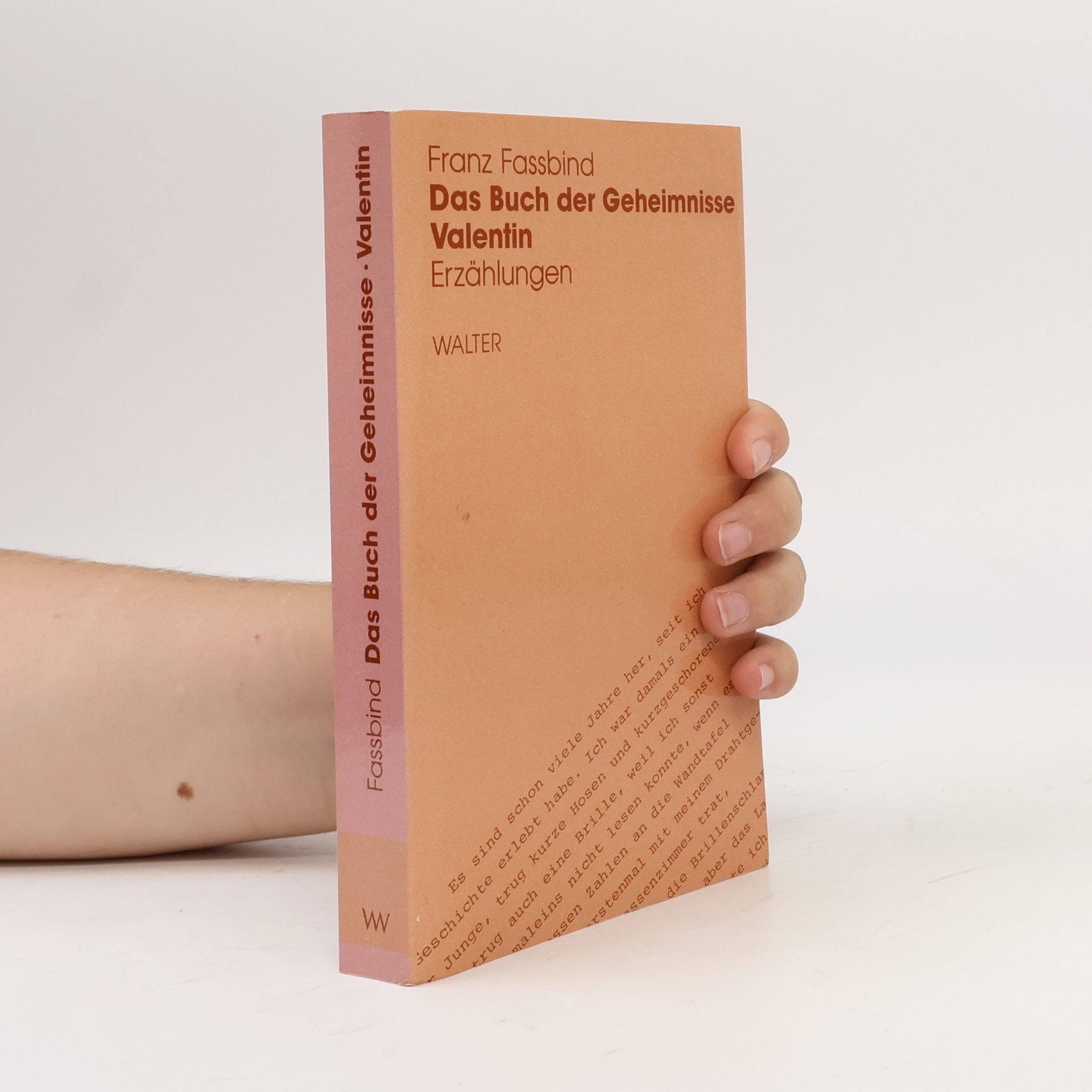 Franz Fassbind Das Buch der Geheimnisse ; Valentin