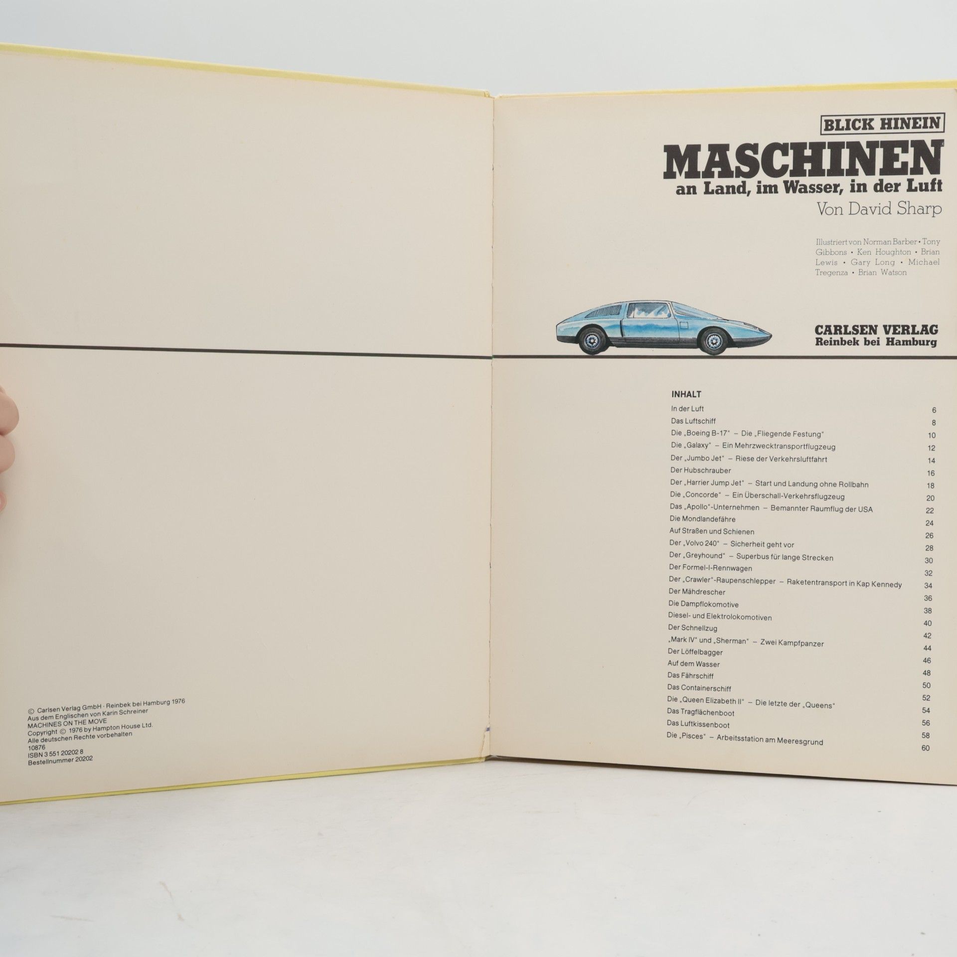 Maschinen an Land, im Wasser, in der Luft