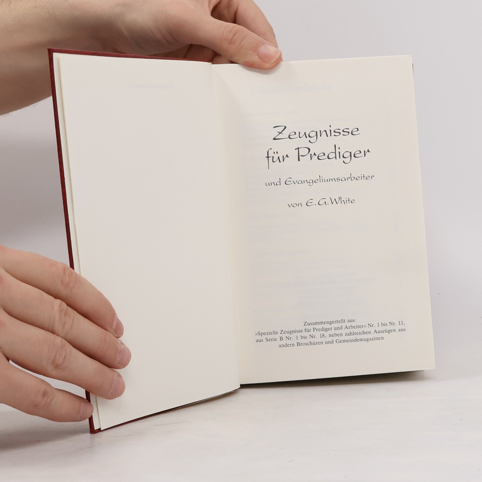 E. G. White Zeugnisse für Prediger