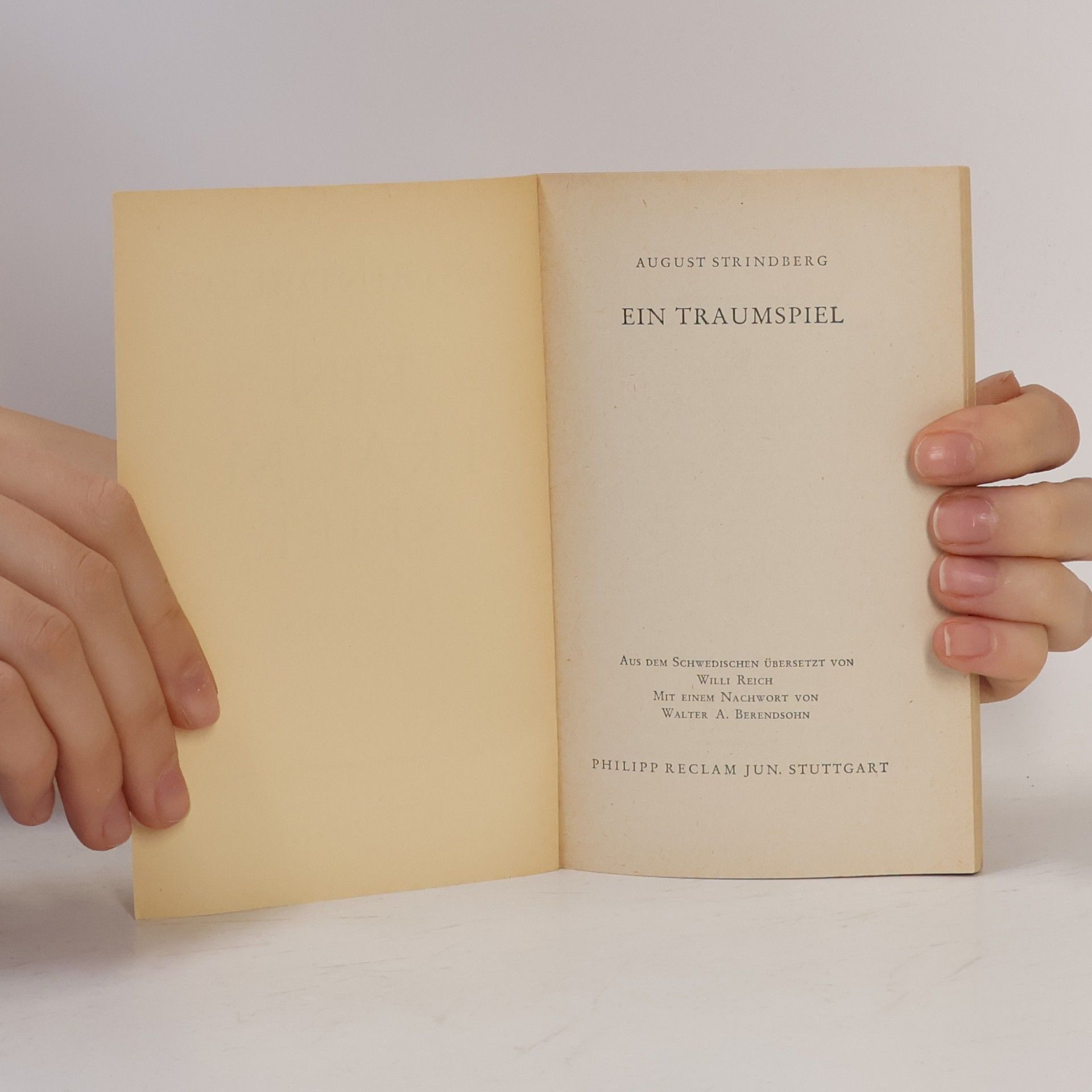 August Strindberg Ein Traumspiel