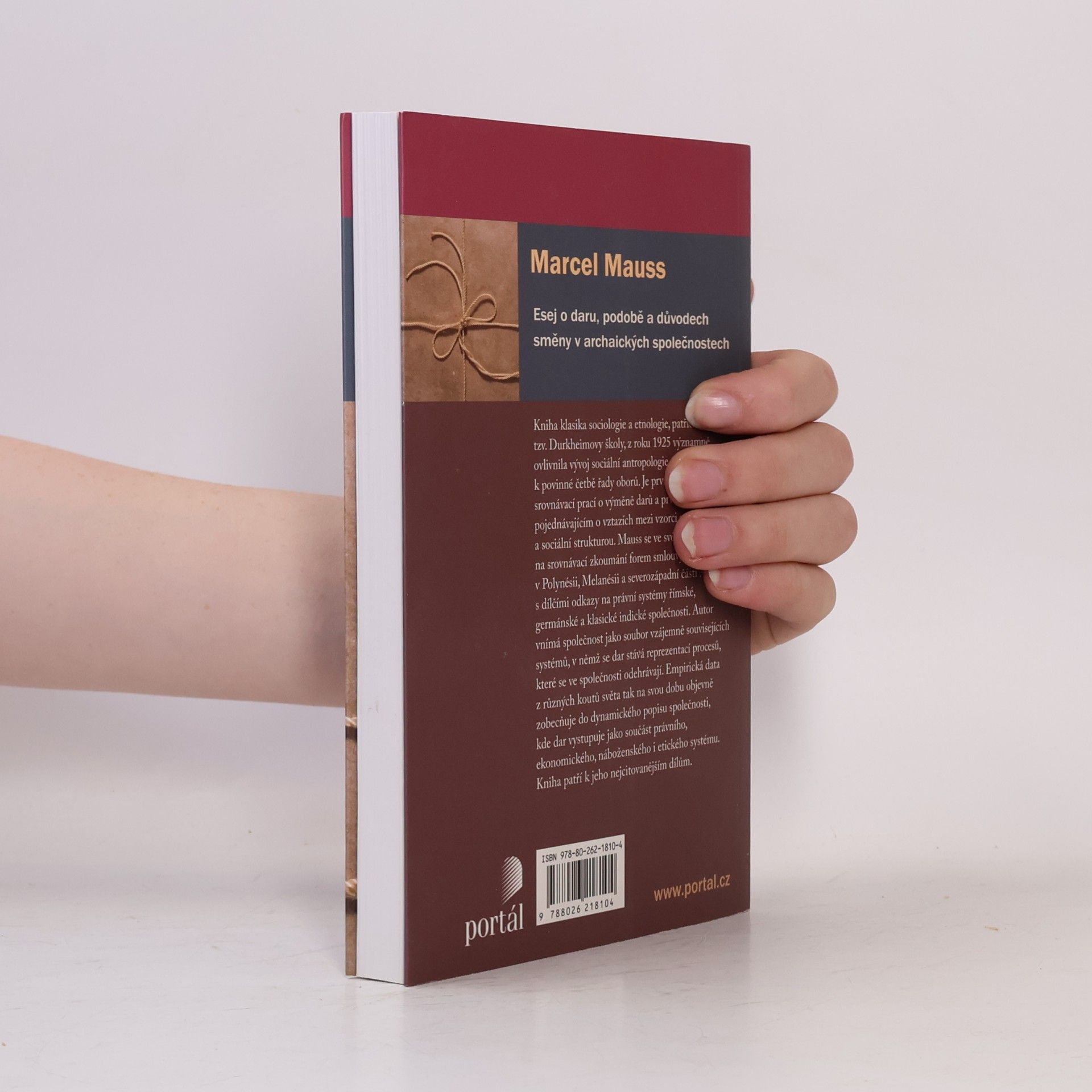 Marcel Mauss Esej o daru, podobě a důvodech směny v archaických společnostech