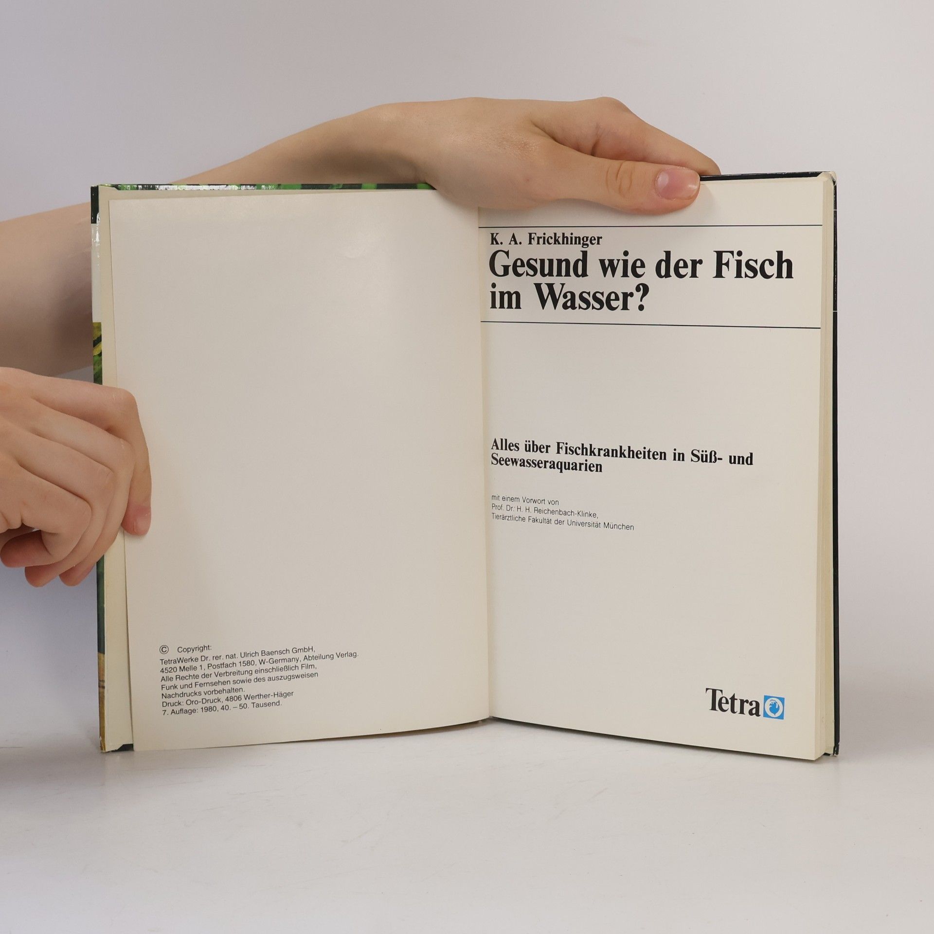 Karl Albert Frickhinger Gesund wie der Fisch im Wasser?