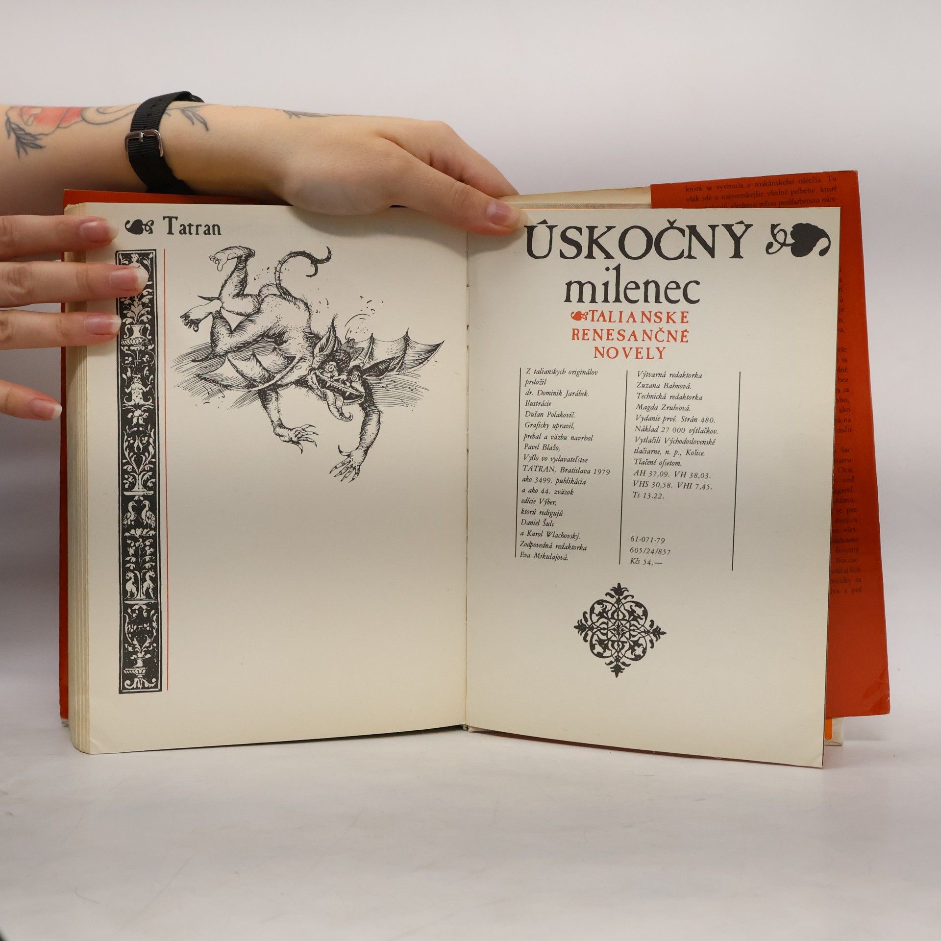 Dušan Polakovič Úskočný milenec. Talianské renesančné novely