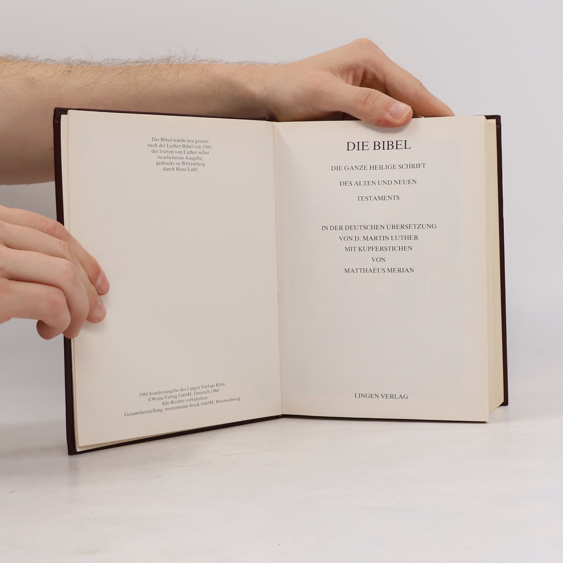 Various authors Die Bibel. Die ganze Heilige Schrift des Alten und Neuen Testaments