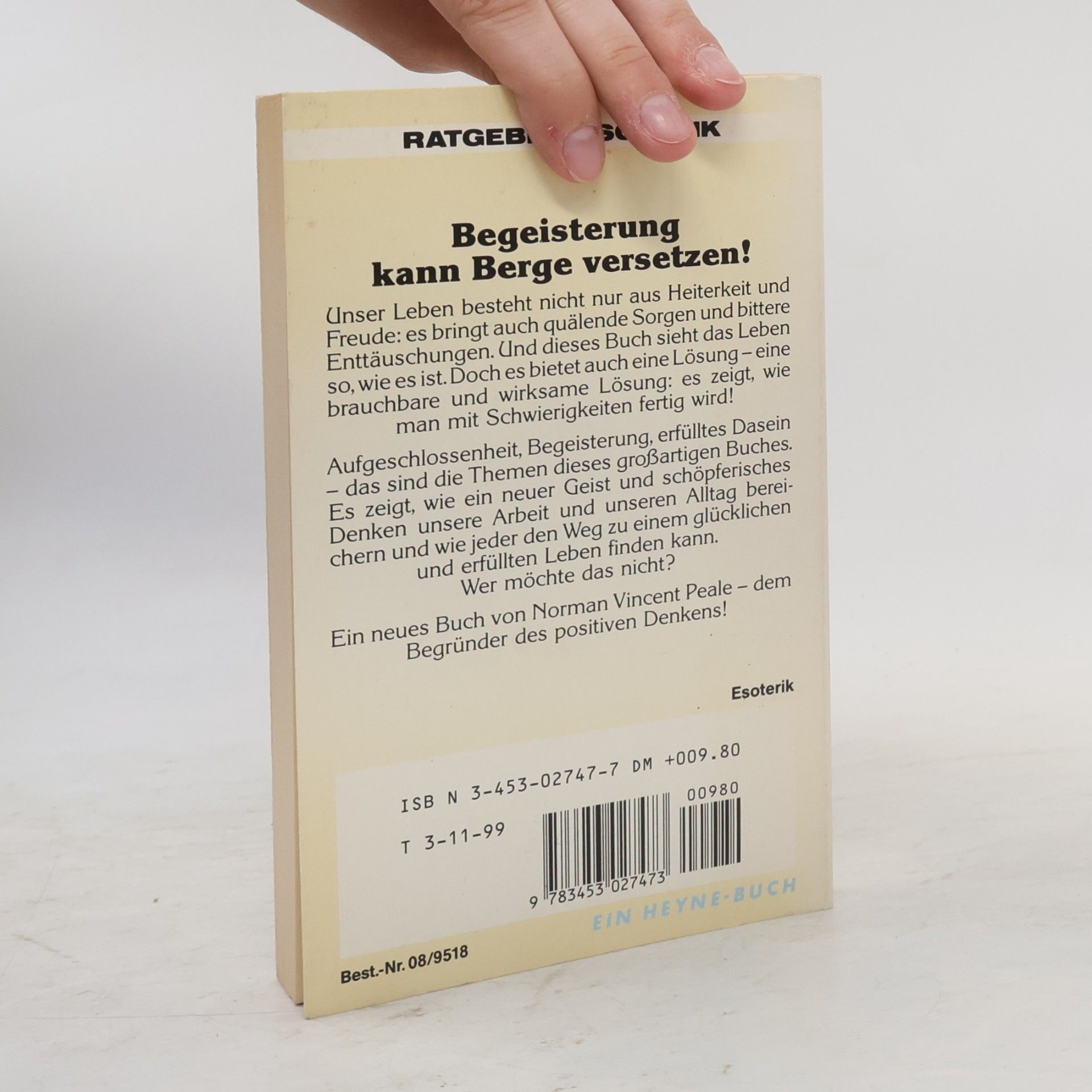 Norman Vincent Peale Was Begeisterung vermag