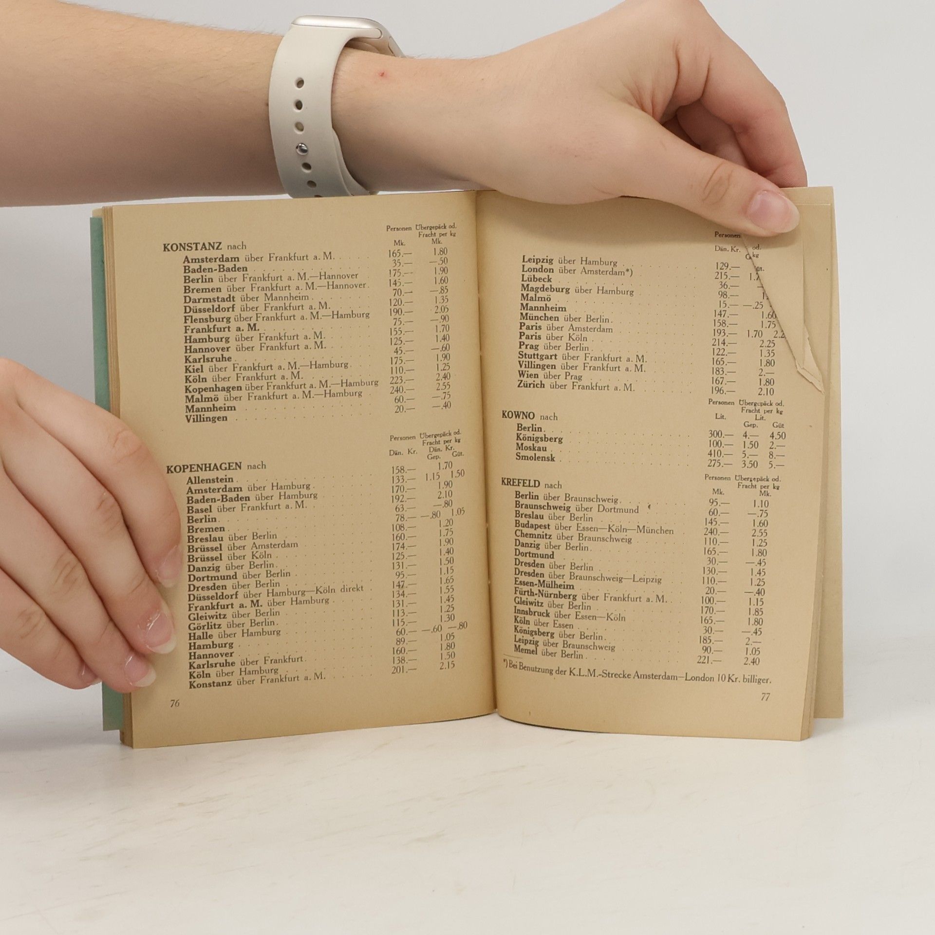 kolektiv Flugplan Sommer 1926
