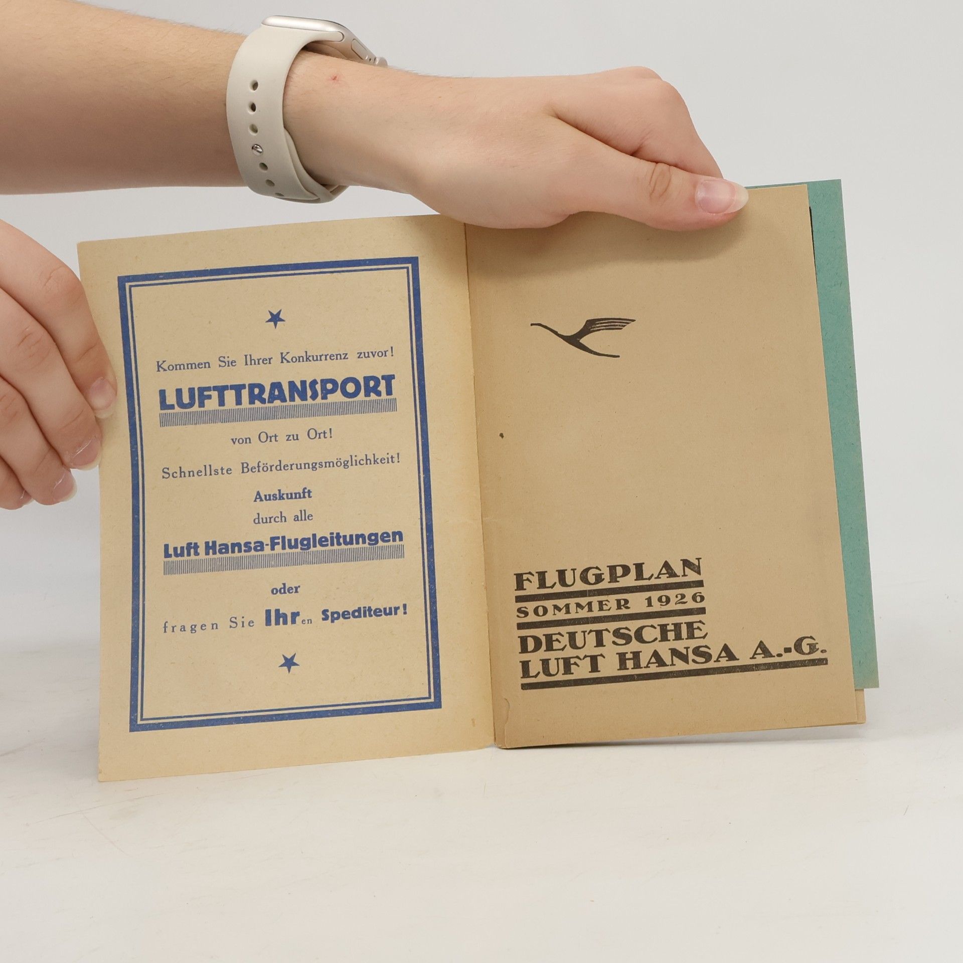 kolektiv Flugplan Sommer 1926