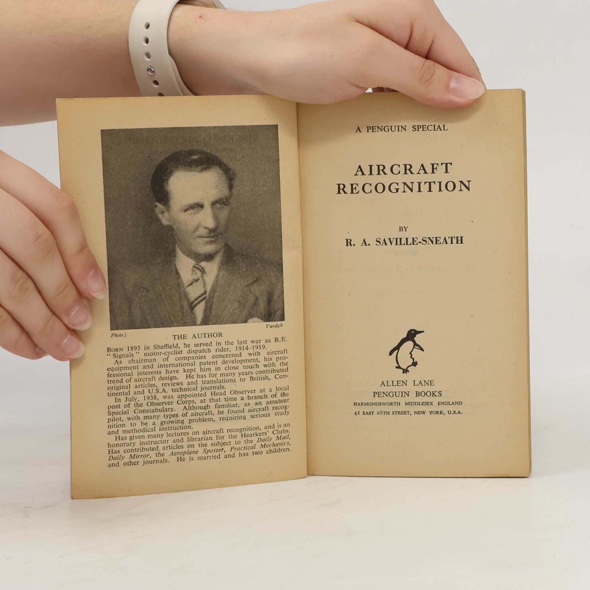 R. A. Saville-Sneath Aircraft Recognition