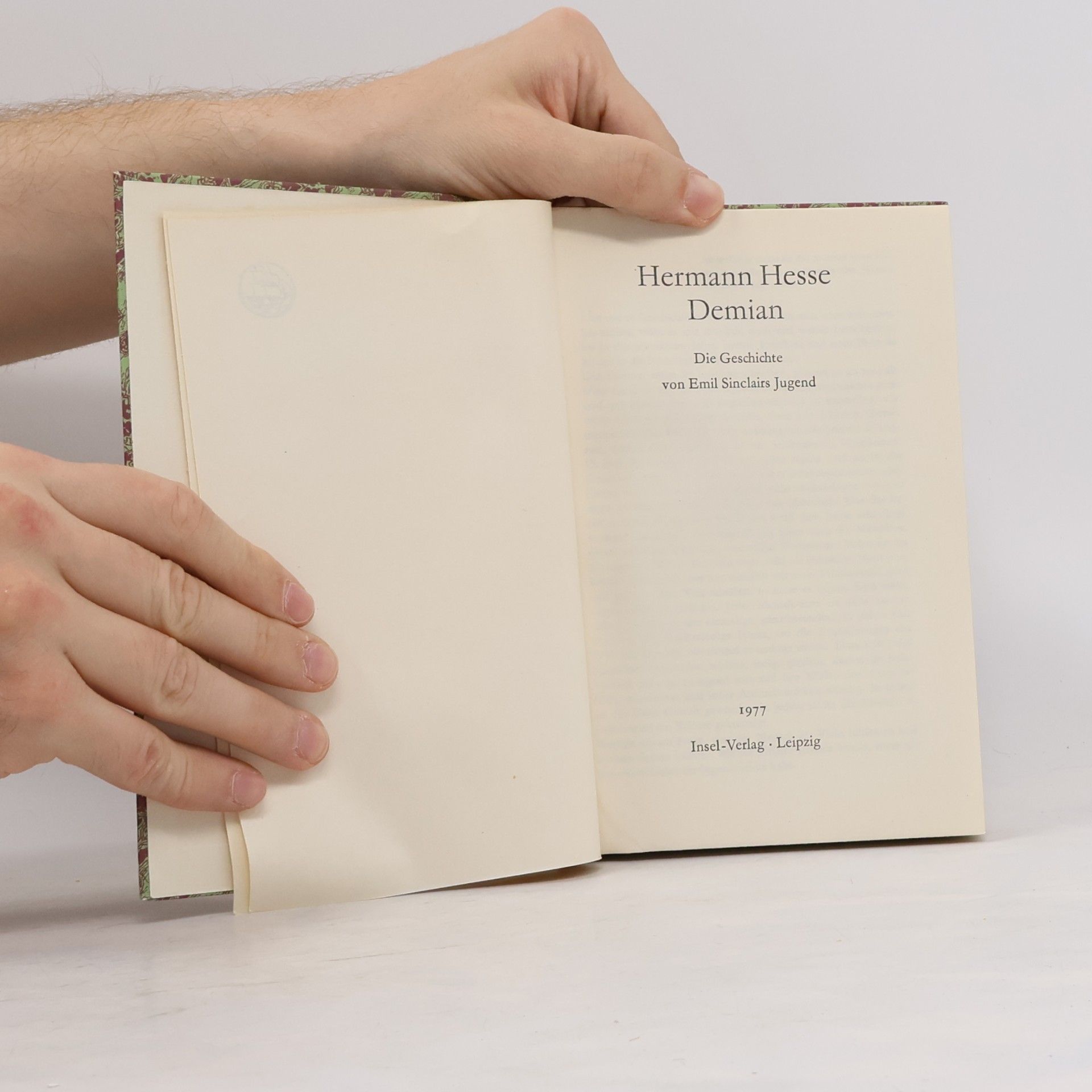 Emil Sinclairs Jugend Hermann Hesse Demian