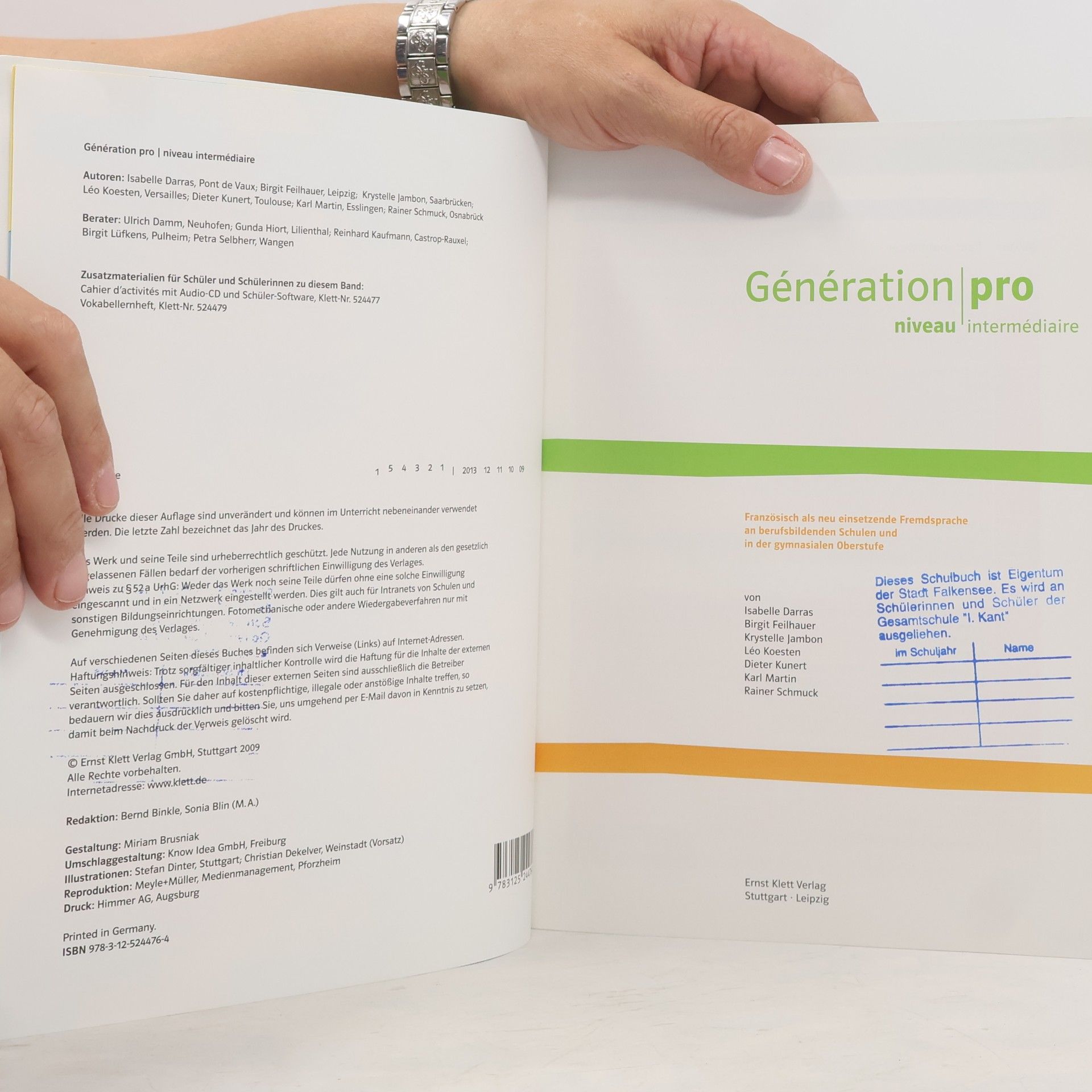 Autores varios Génération pro intermédiaire