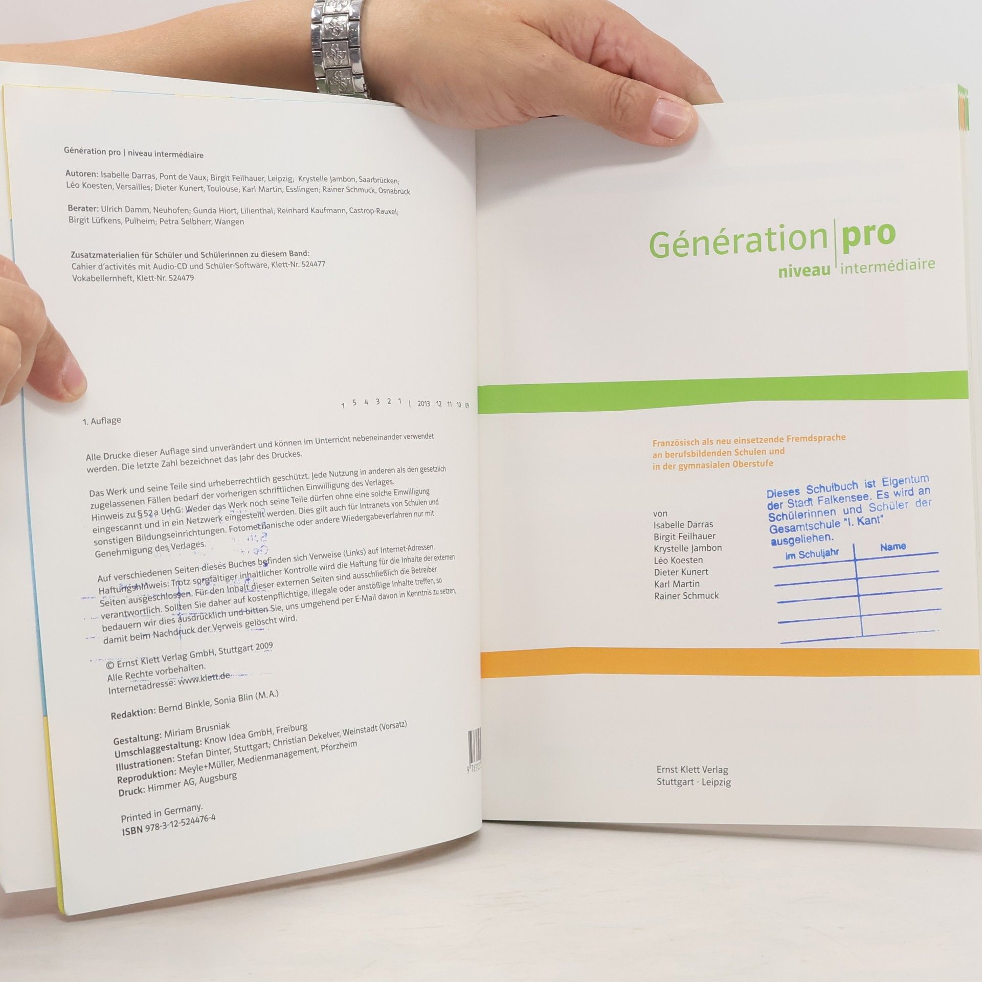 Autores varios Génération pro intermédiaire