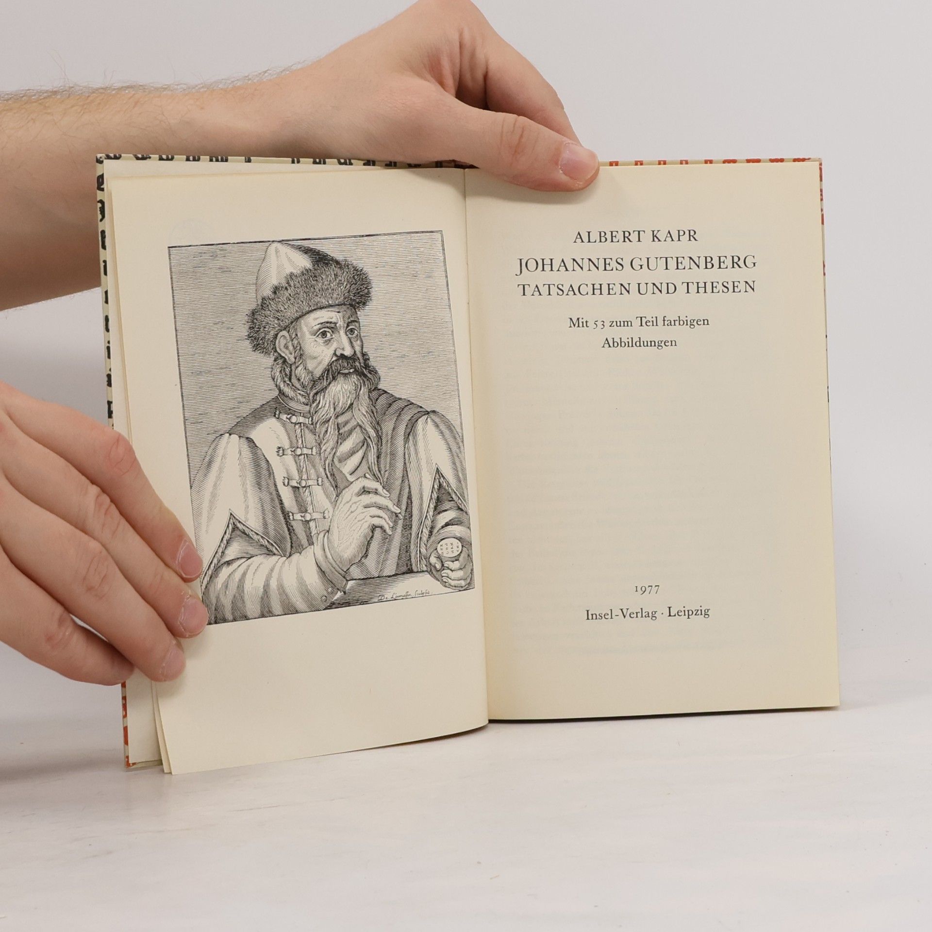 Albert Kapr Johannes Gutenberg