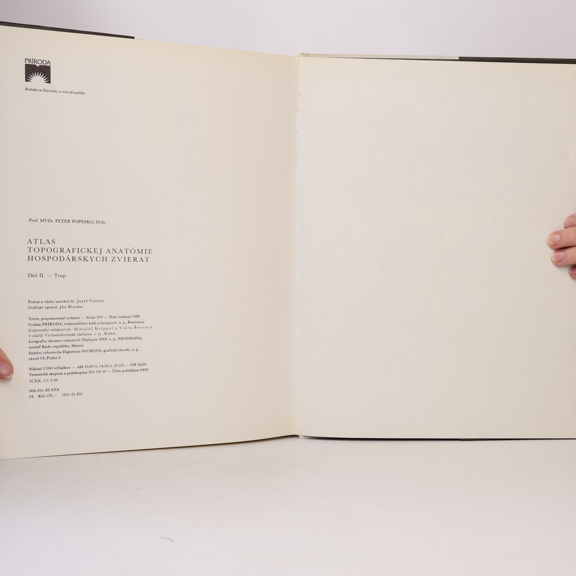 Peter Popesko Atlas topografickej anatómie hospodárskych zvierat : Diel III. - panva a končatiny