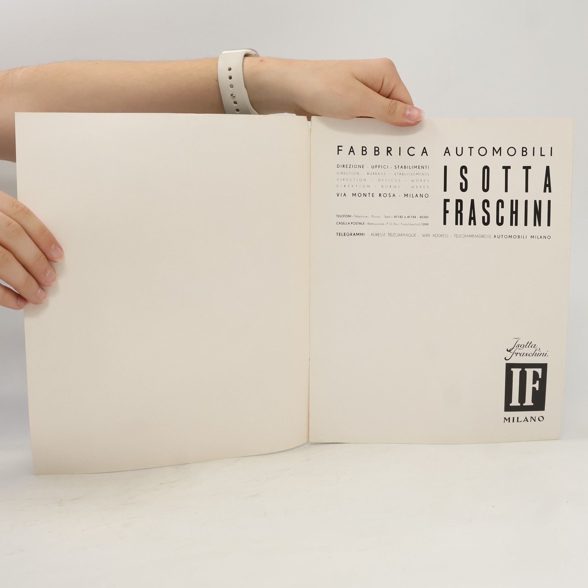 Autores varios Fabbrica Automobili. Isotta Fraschini