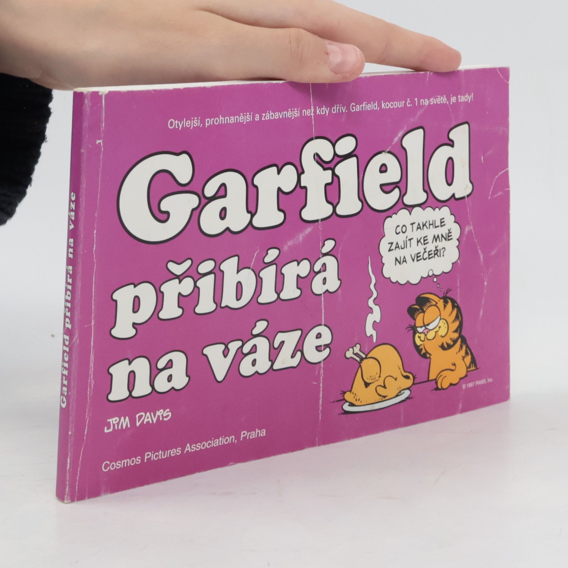 Jim Davis Garfield přibývá na váze