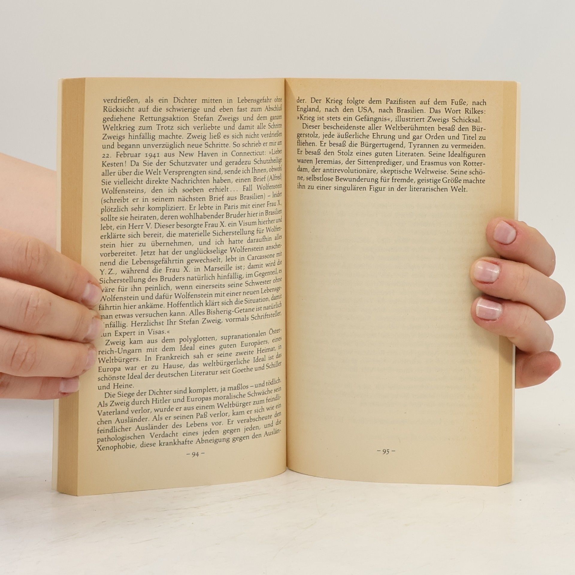 Hanns Arens Der grosse Europäer Stefan Zweig