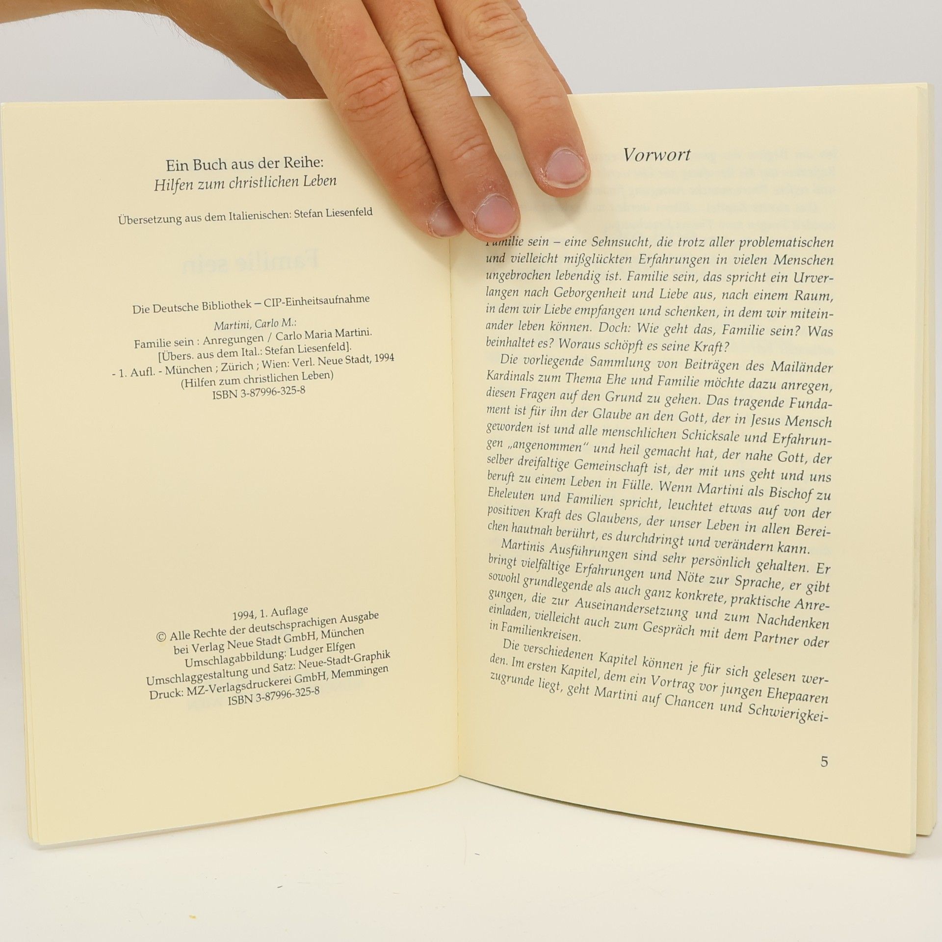 Carlo Maria Martini Spiritualität: Familie sein: Anregungen