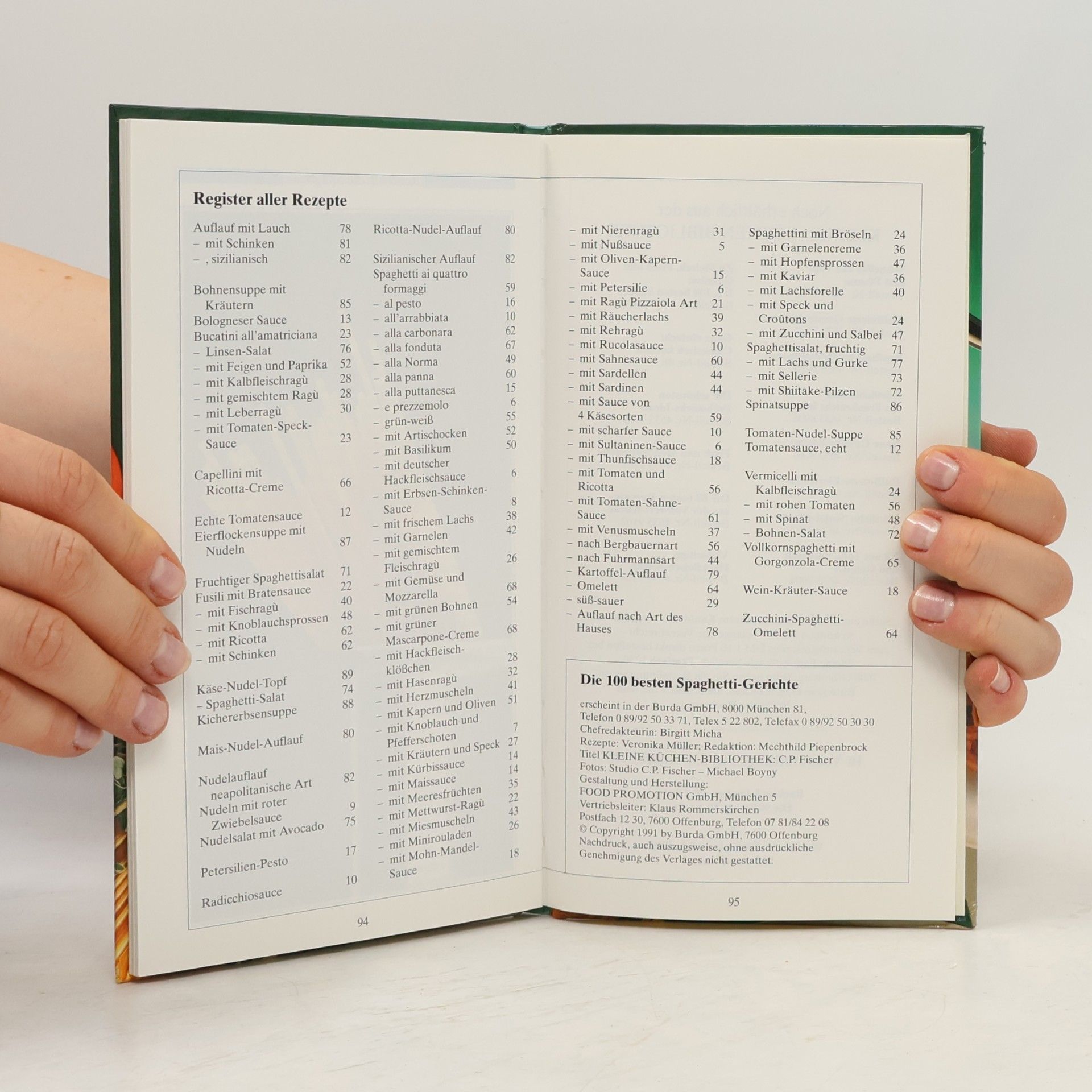 Various authors Die 100 besten Spaghetti-Gerichte