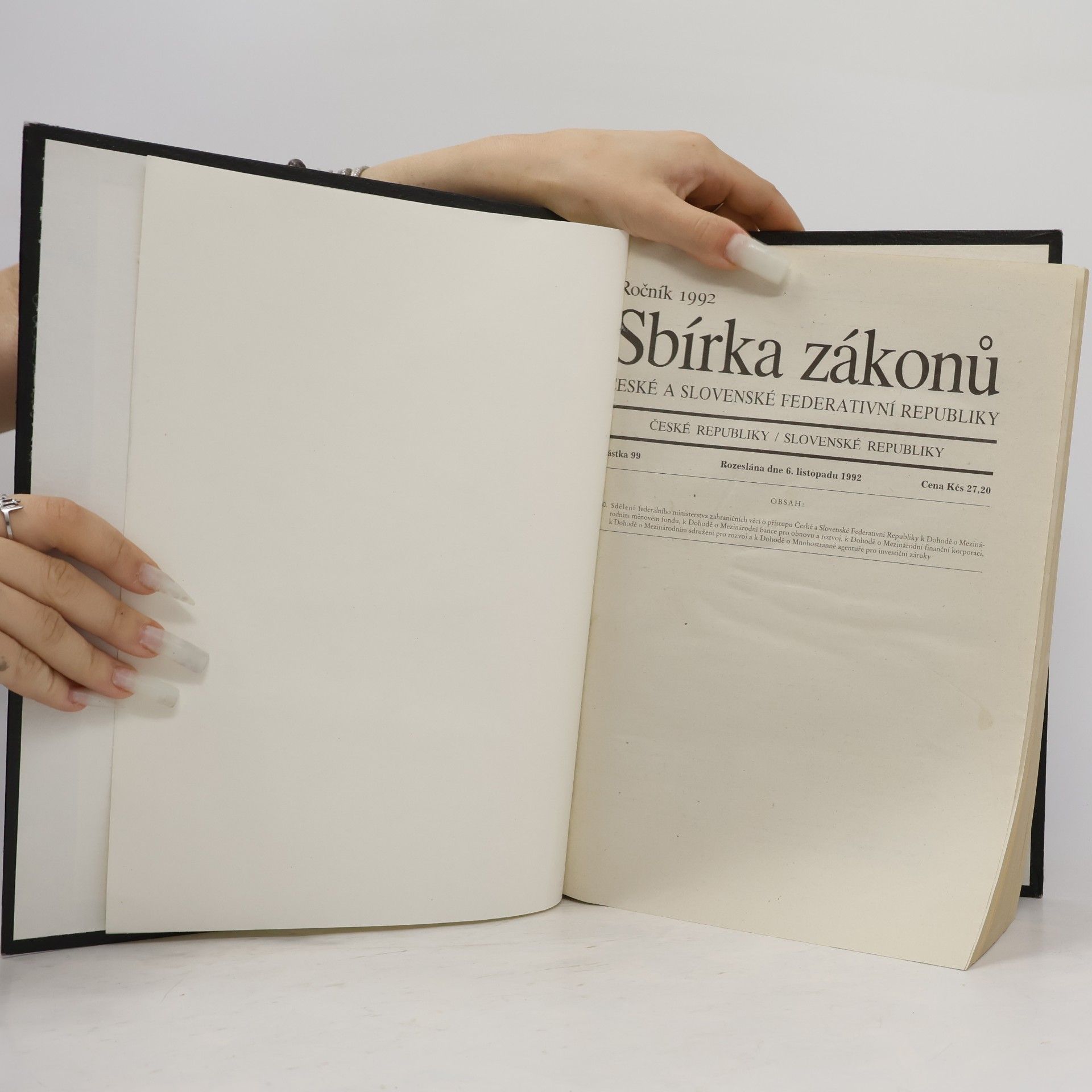 kolektiv Sbírka zákonů ČSFR 1992 99/133