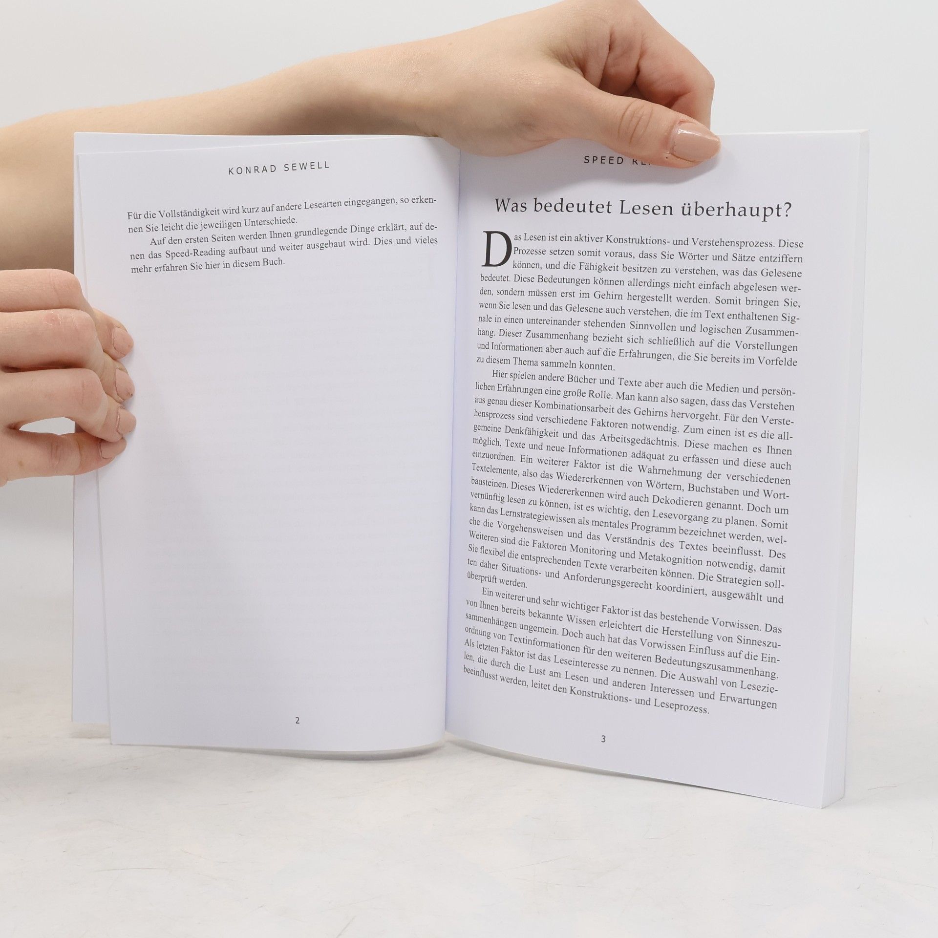 Konrad Sewell Speed Reading