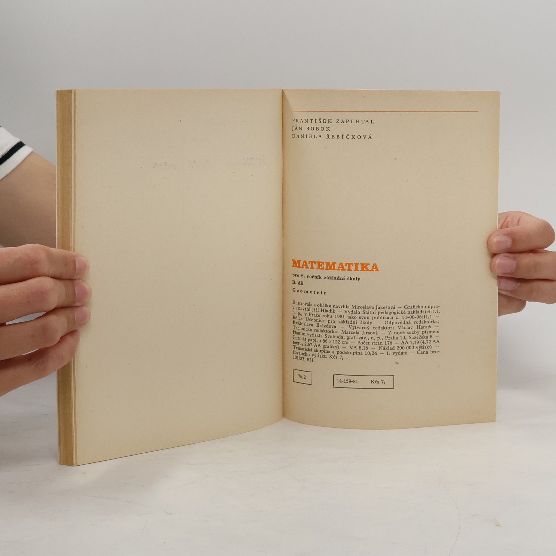Collectif d'auteurs Matematika pro 6. ročník základní školy. II. díl. Geometrie