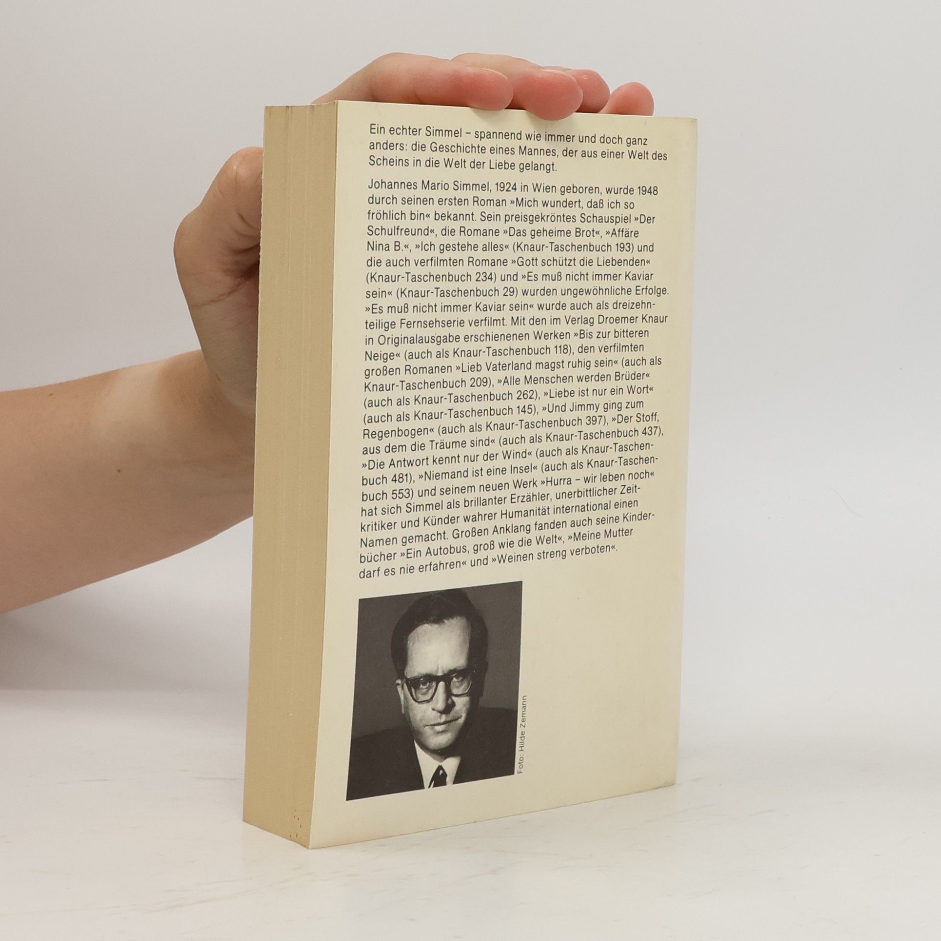 Johannes Mario Simmel Niemand ist eine Insel