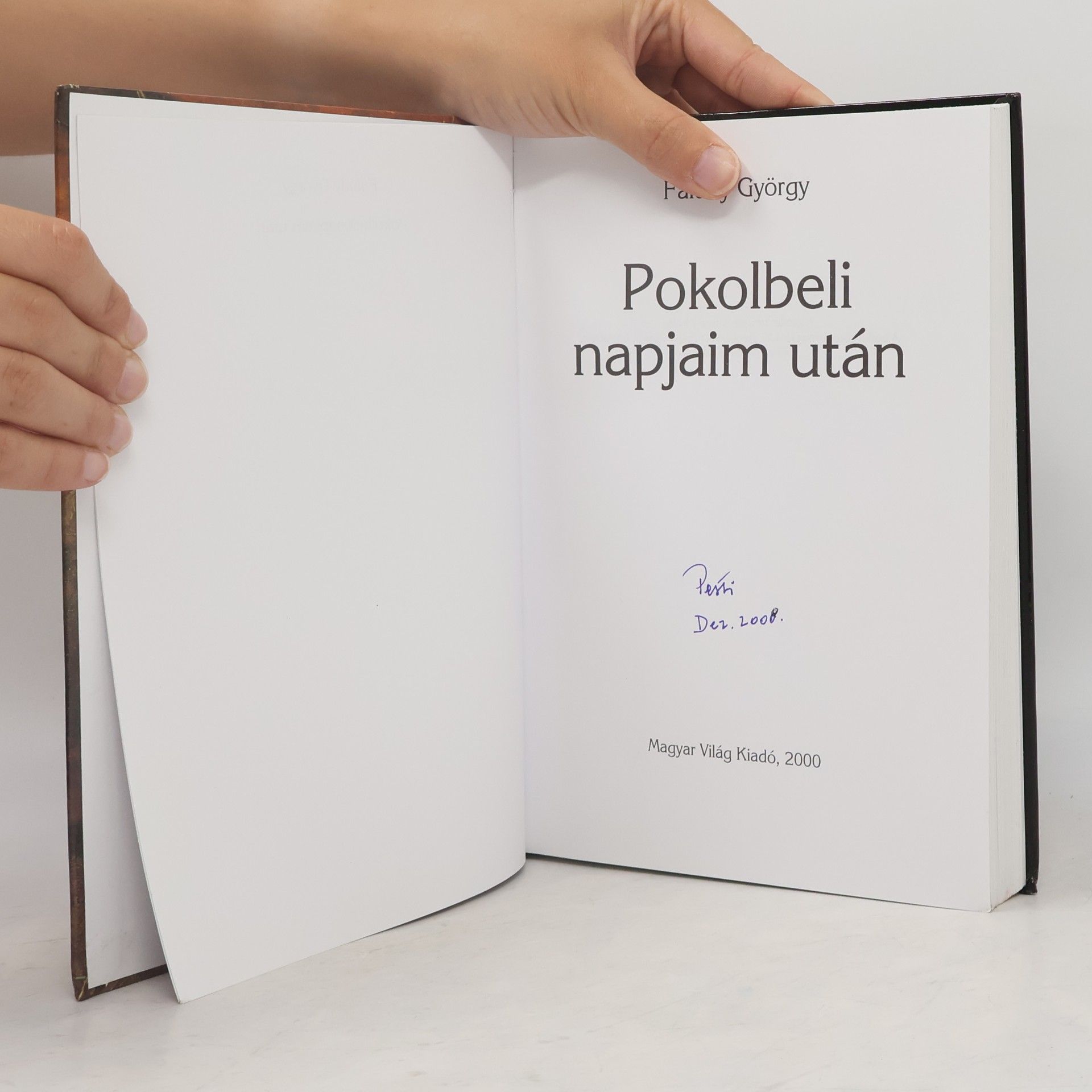György Faludy Pokolbeli napjaim után