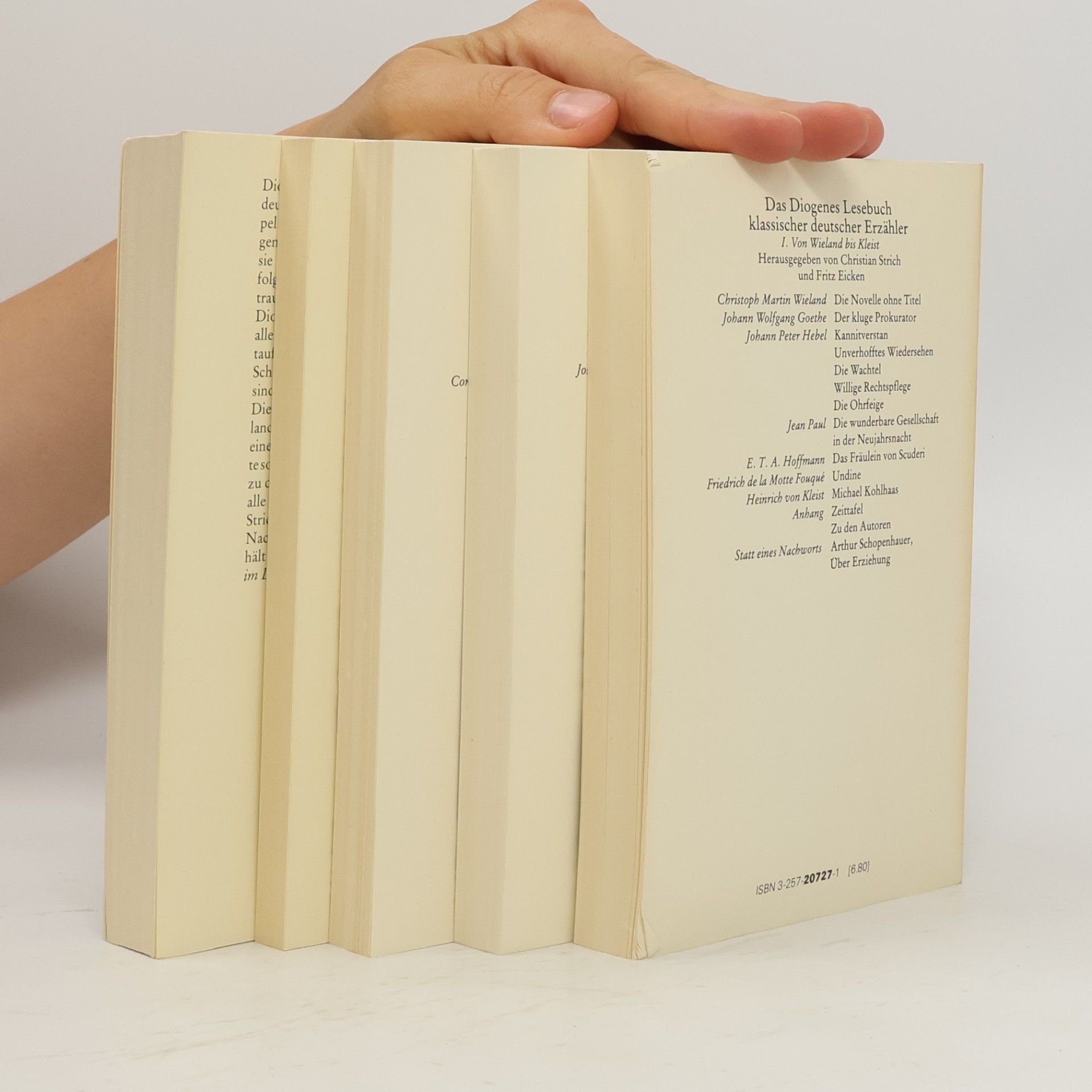 Autorenkollektiv Die Diogenes Lesebücher klassischer und moderner deutscher Erzähler 1-5