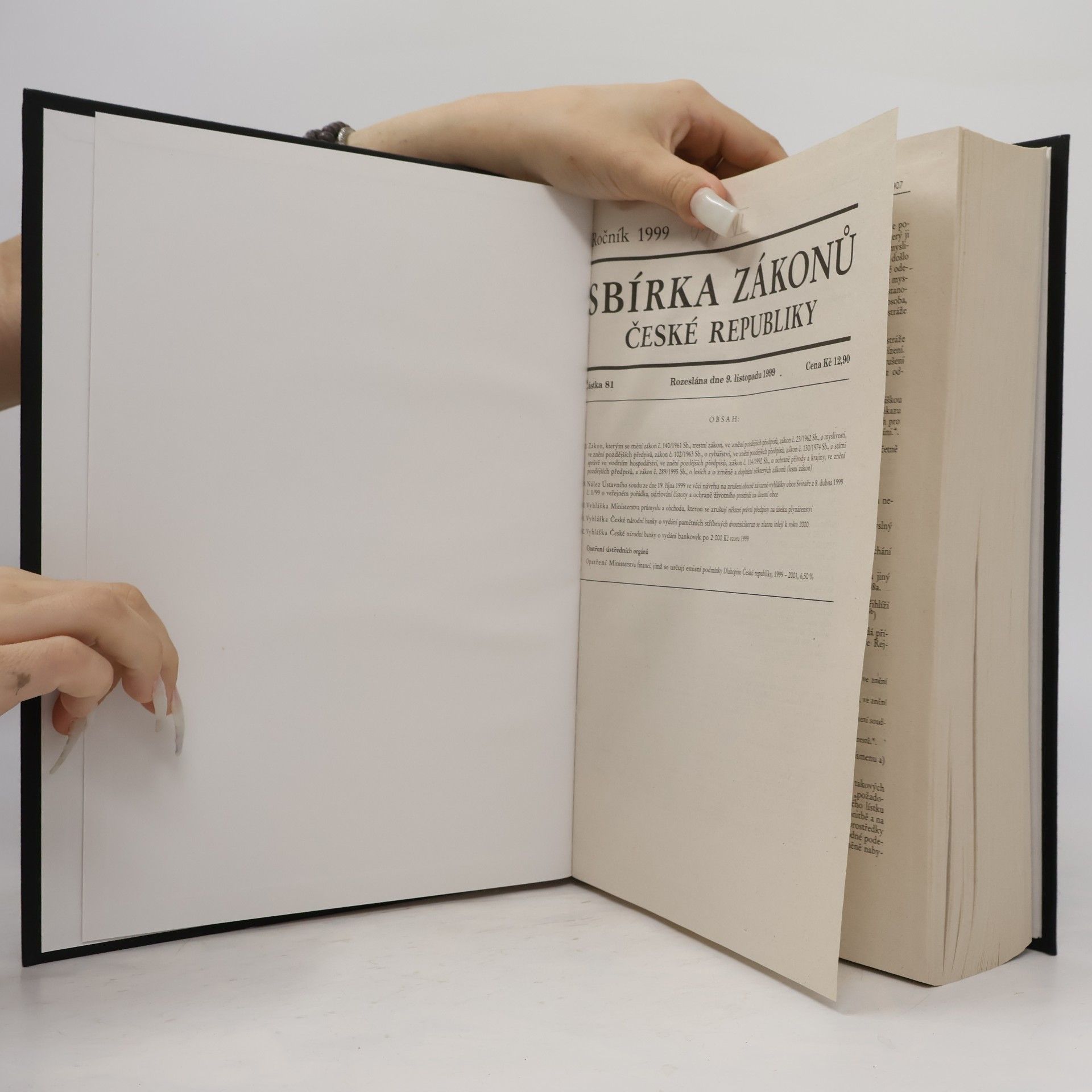 Autores varios Sbírka zákonů 1999 VI.