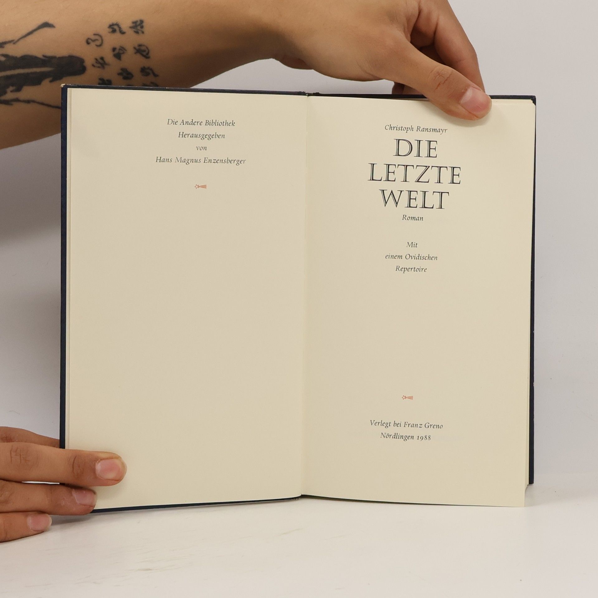 Christoph Ransmayr Die letzte Welt