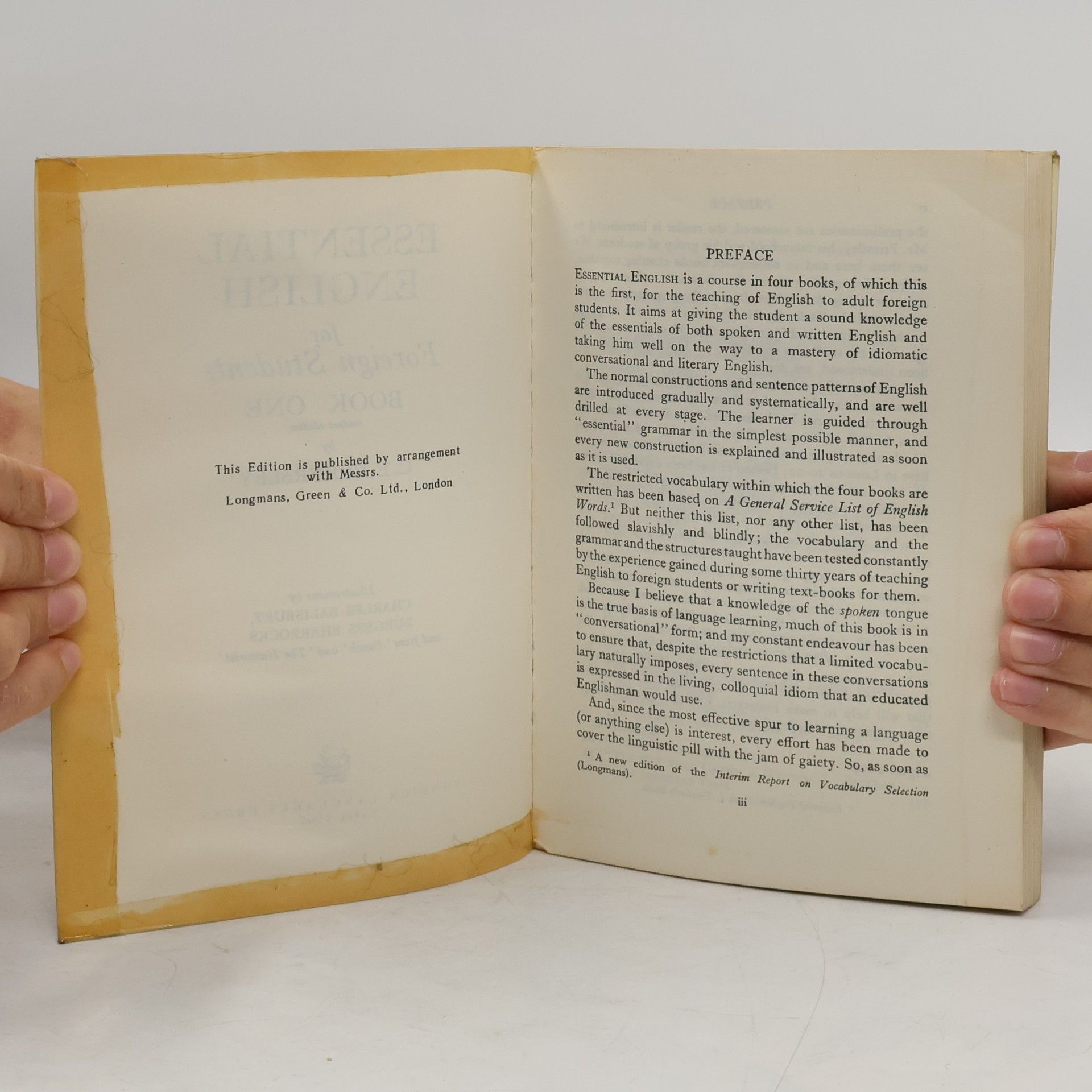 Charles Ewart Eckersley Essential English for Foreign Students. Book 1